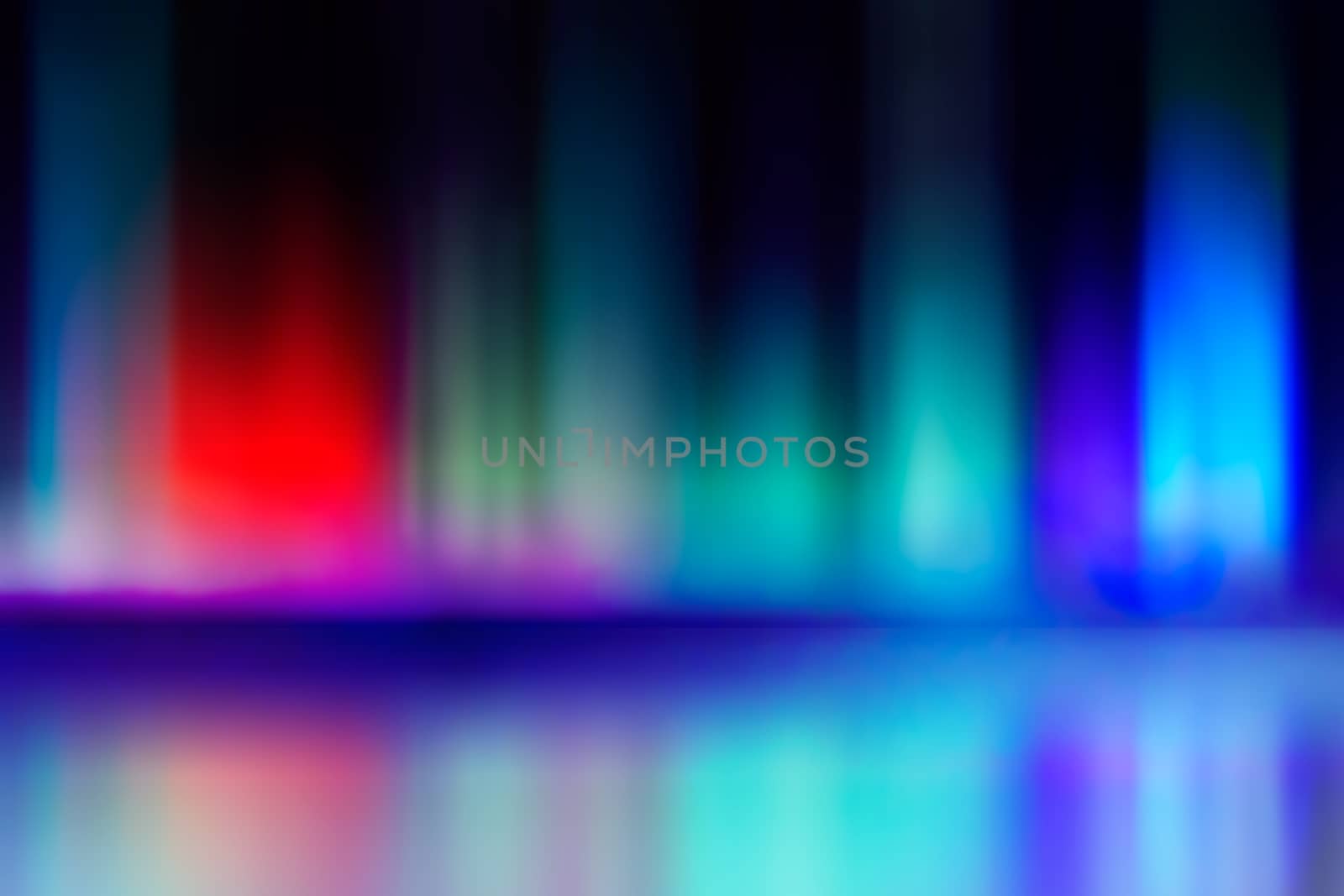 abstract blur and reflection of red and blue radiance of flame by Pellinni