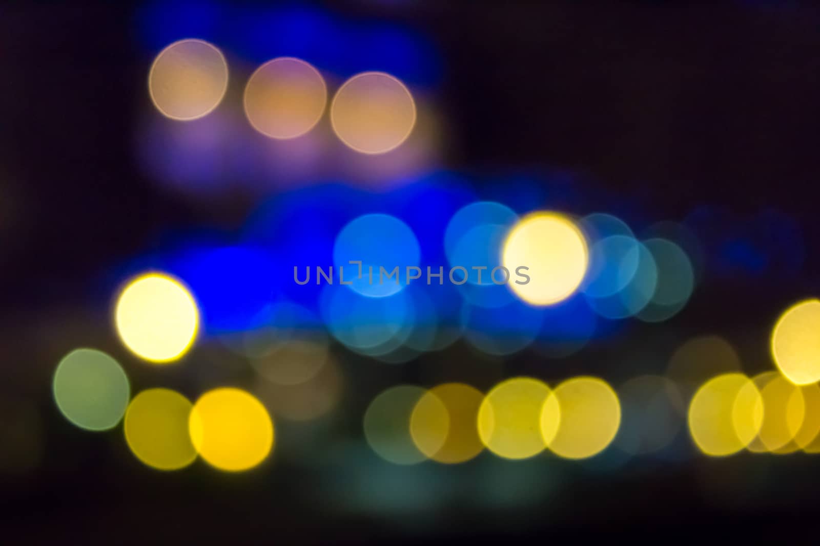 abstract blur lights of the night city