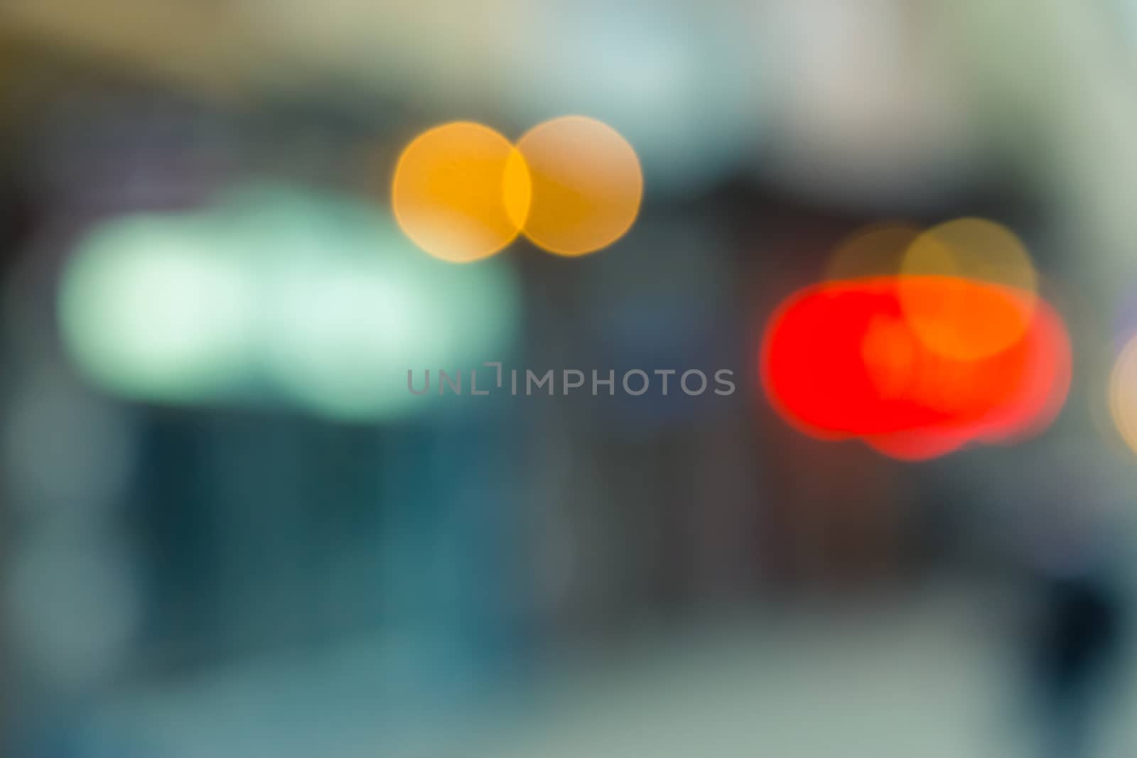 elements blurred lights of night signboards