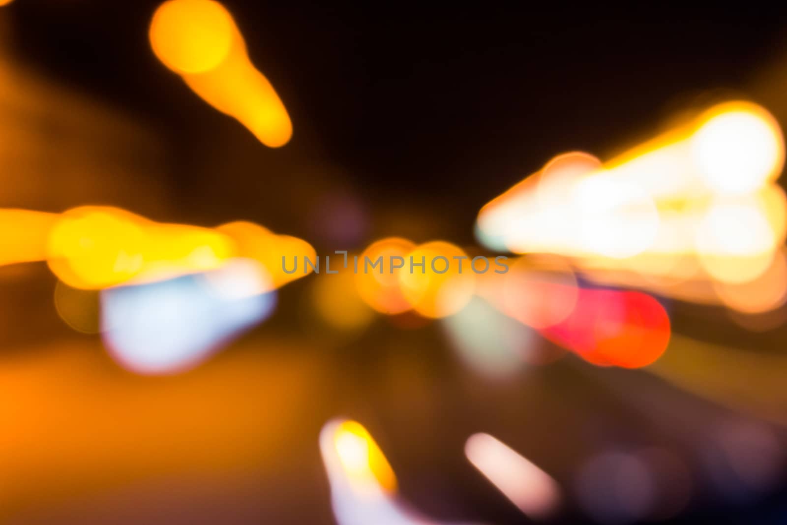 approximation of abstract color blast, of blurred city lights