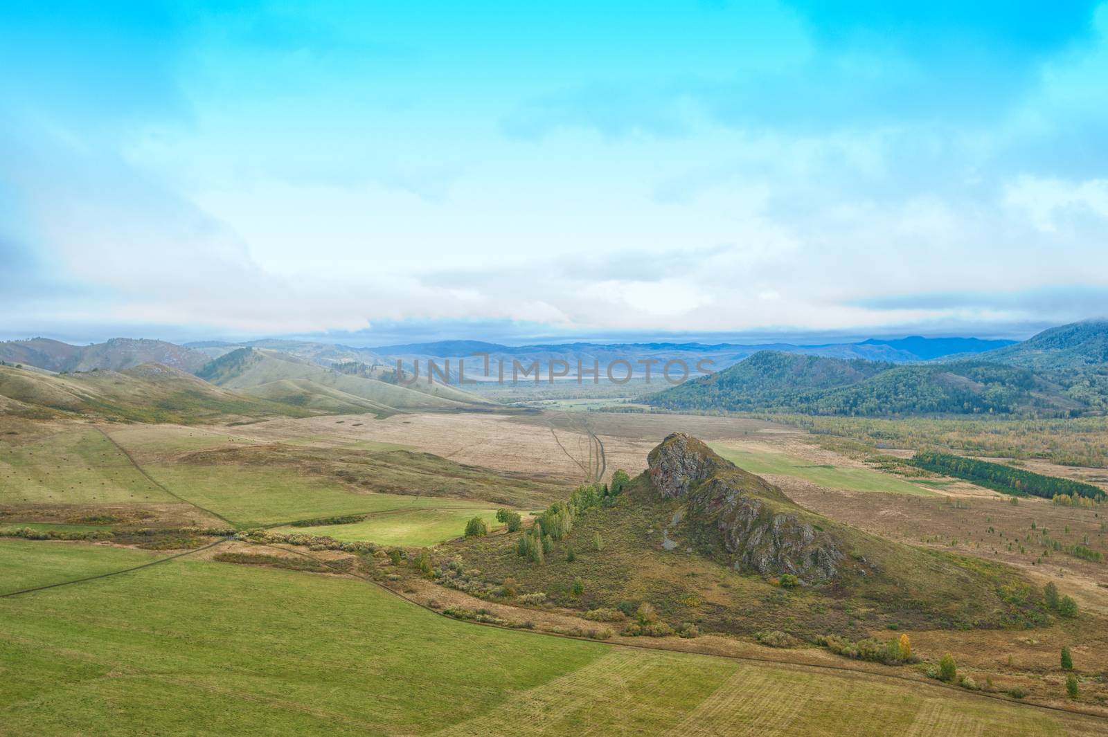 mountains in beauty autumn day