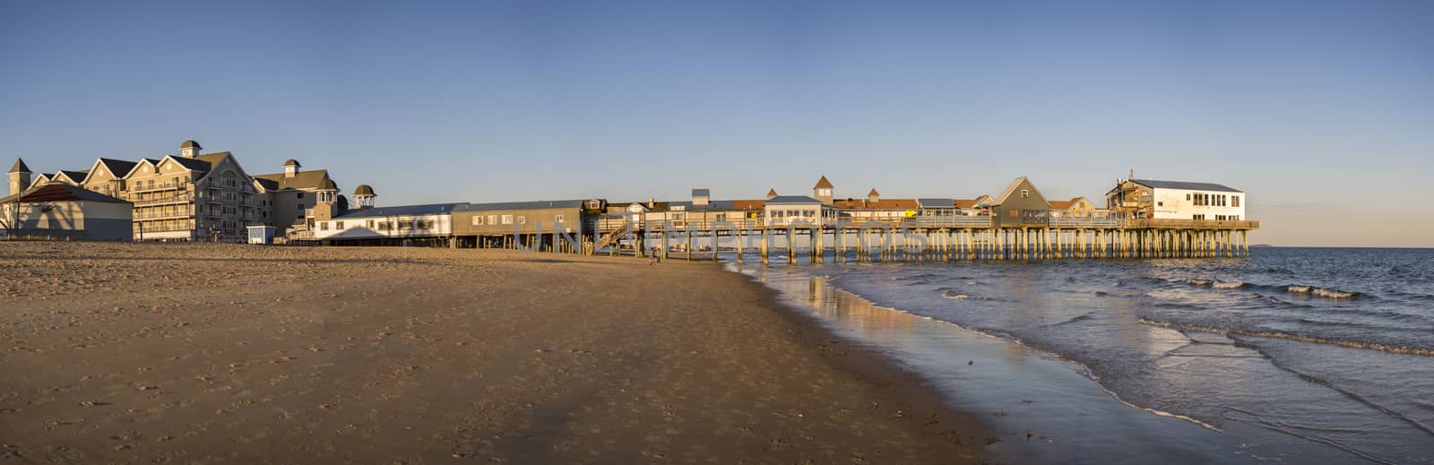 Pier in Old Orchard Beach, Maine. by edella