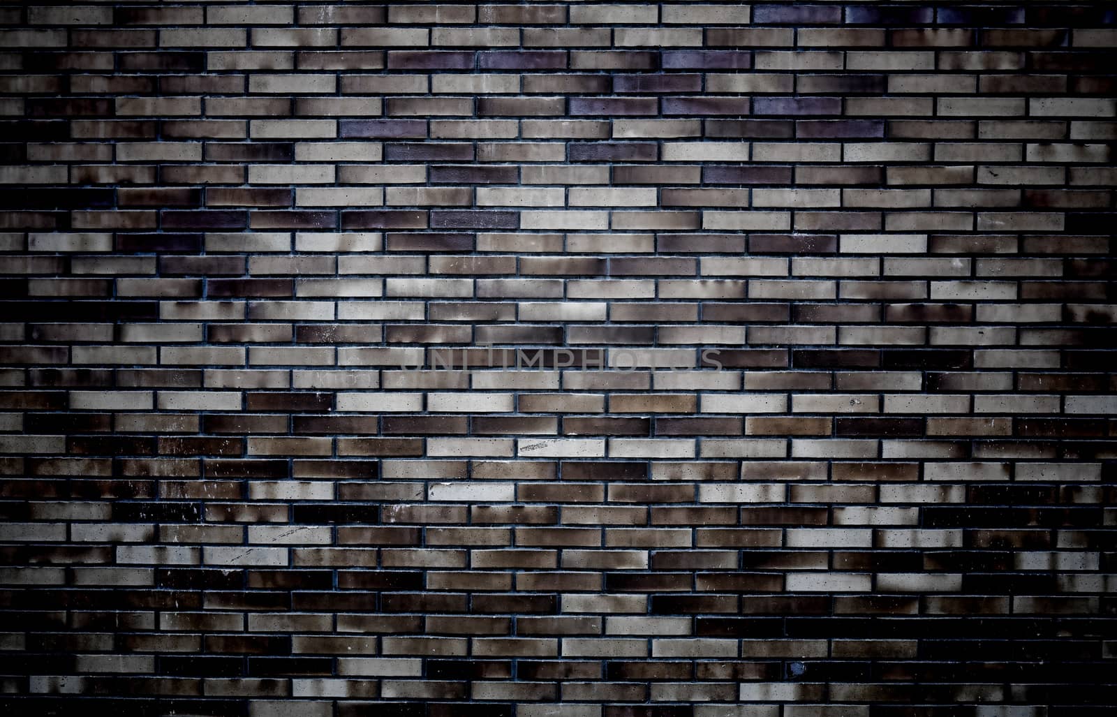 brick wall background with vignette corners