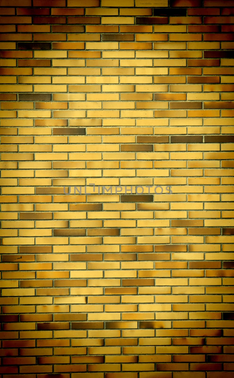 brick wall background with vignette corners