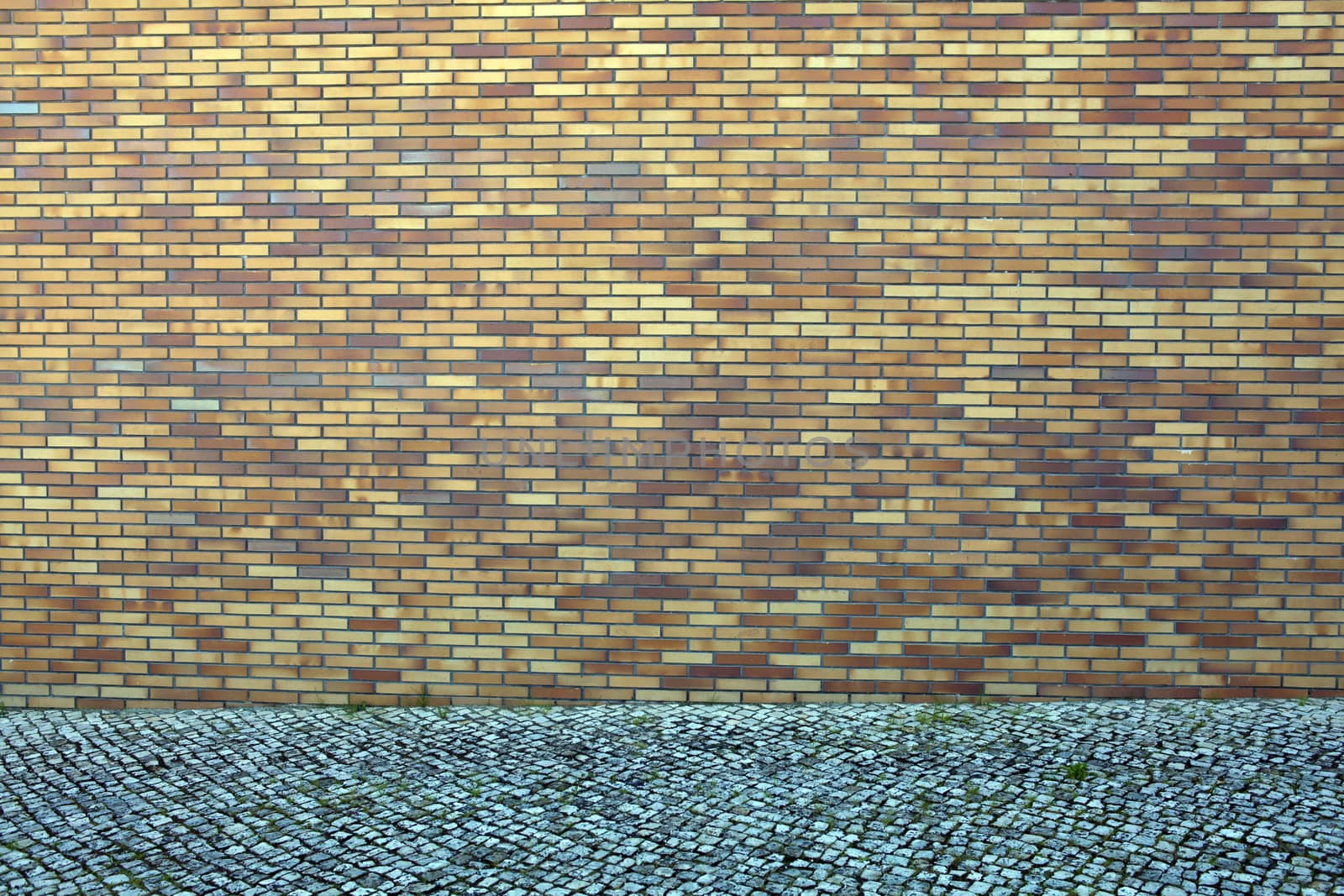 Brick wall, building facade surface as urban background