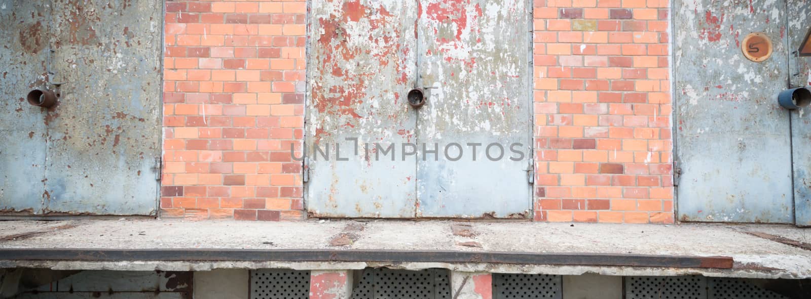ruins of a very heavily polluted industrial factory, industrial series