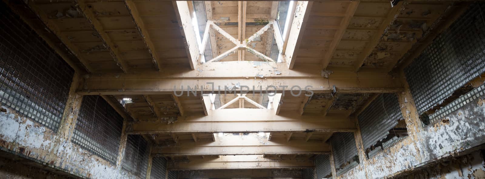 ruins of a very heavily polluted industrial factory, industrial series