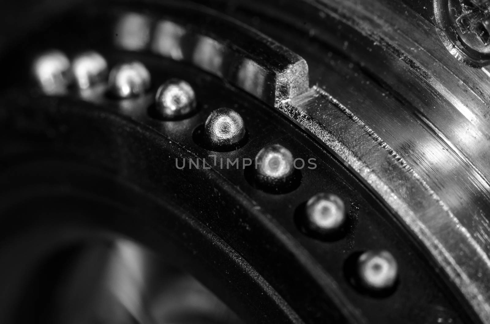 The digital camera lens closeup to design the first pages of magazines