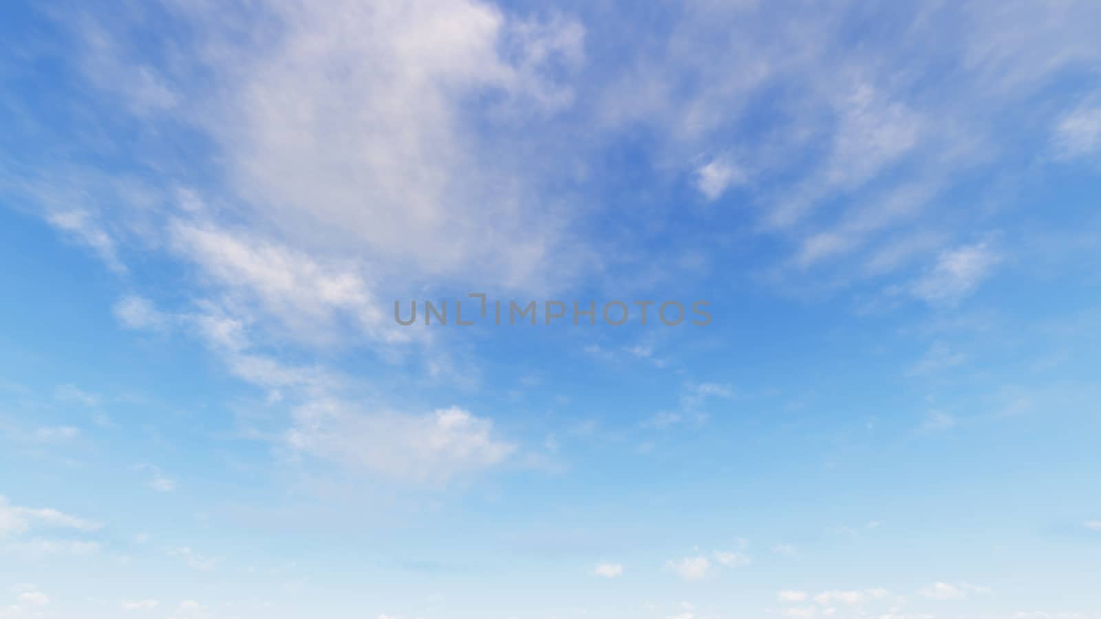 Cloudy blue sky abstract background, blue sky background with tiny clouds, 3d rendering

