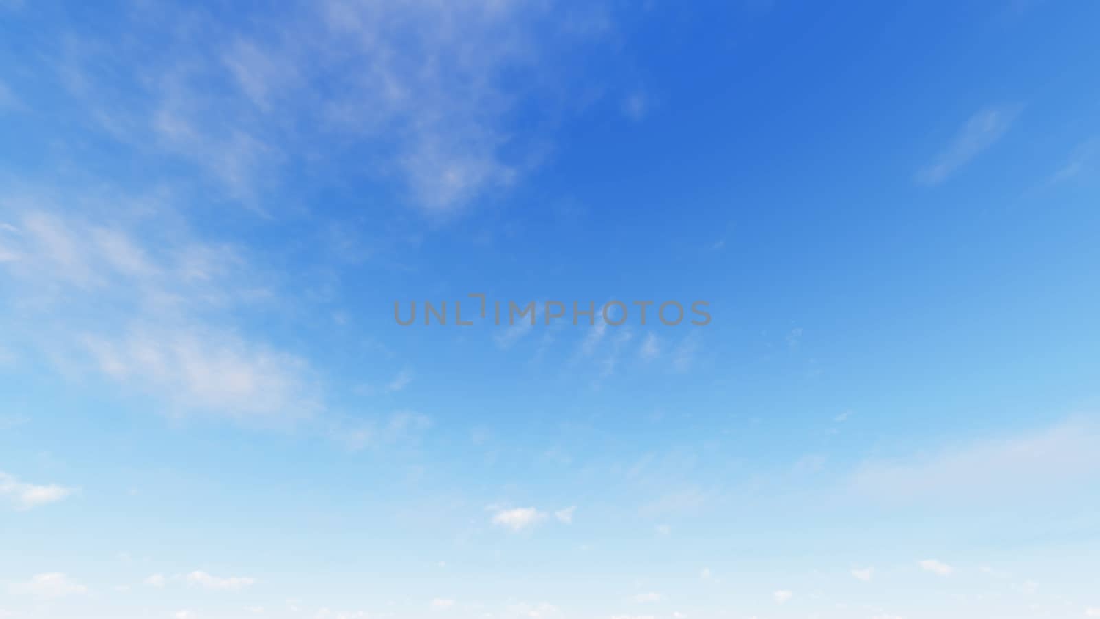 Cloudy blue sky abstract background, blue sky background with tiny clouds, 3d rendering

