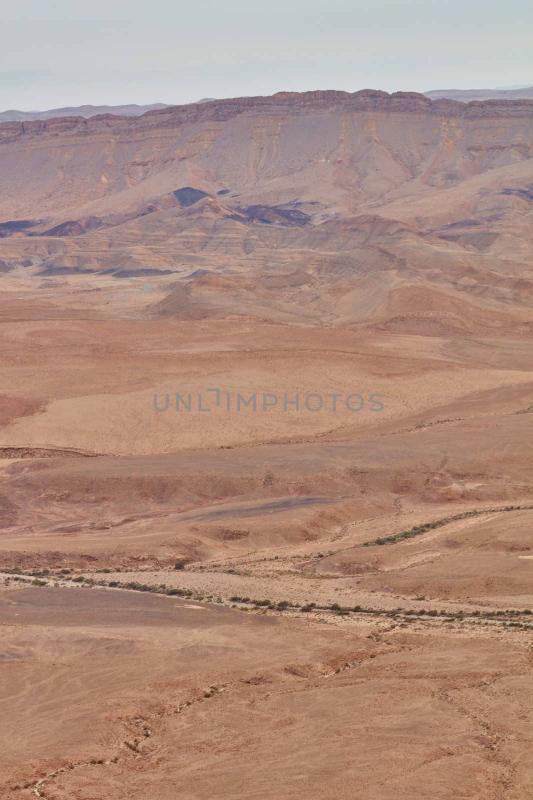 Maktesh Ramon place in the Negev desert, Israel