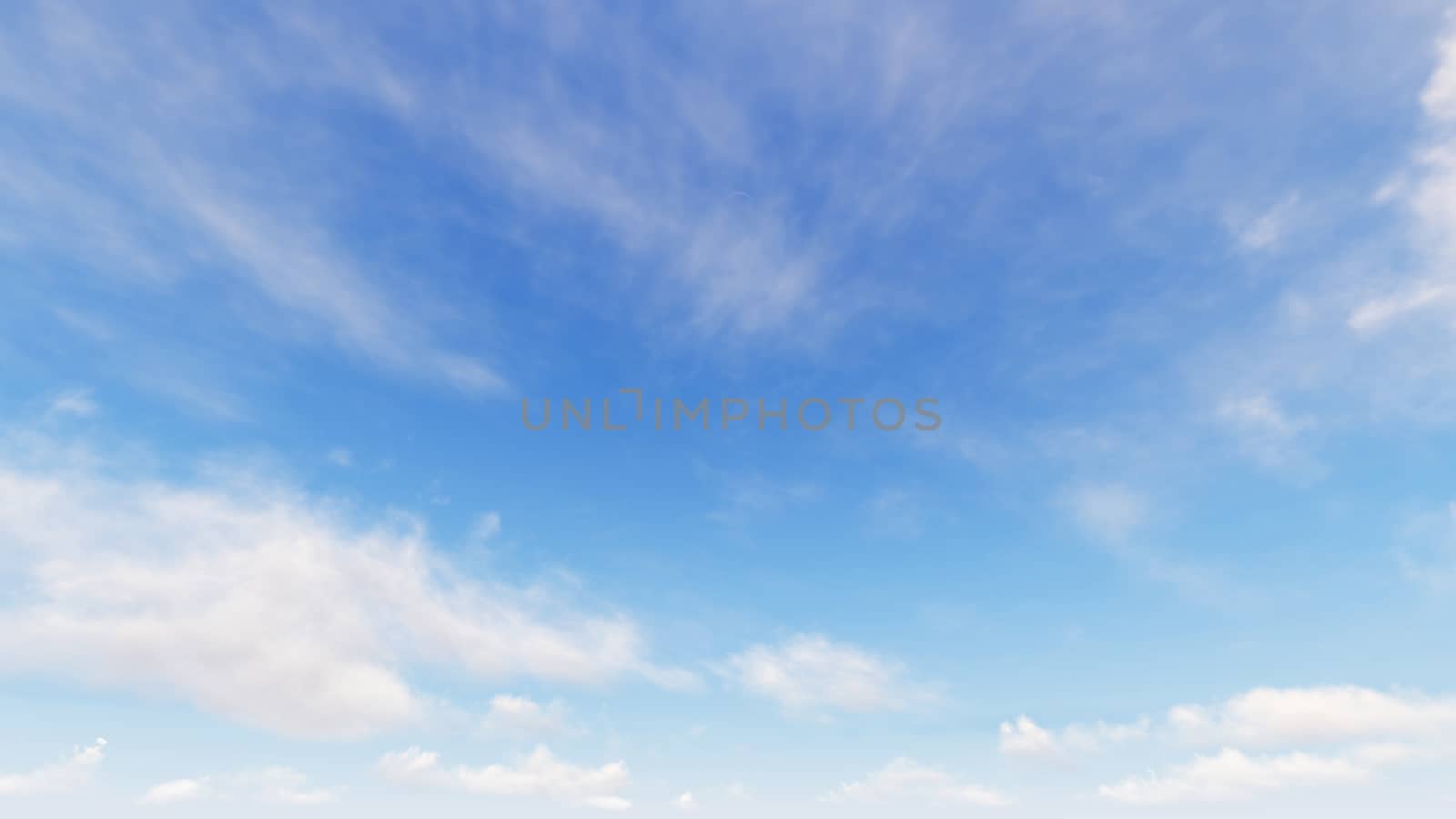 Cloudy blue sky abstract background, blue sky background with tiny clouds, 3d rendering

