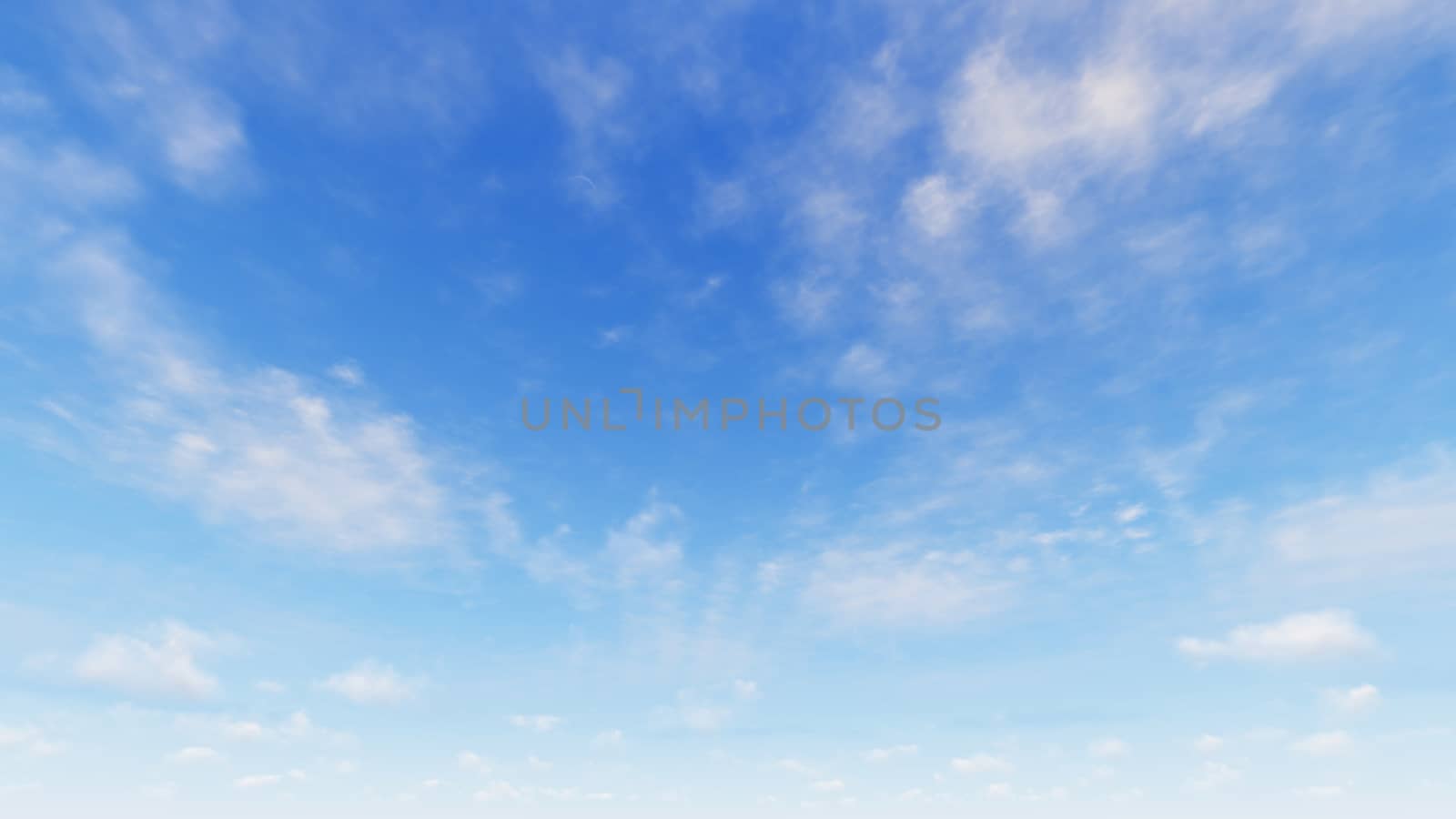 Cloudy blue sky abstract background, blue sky background with tiny clouds, 3d rendering

