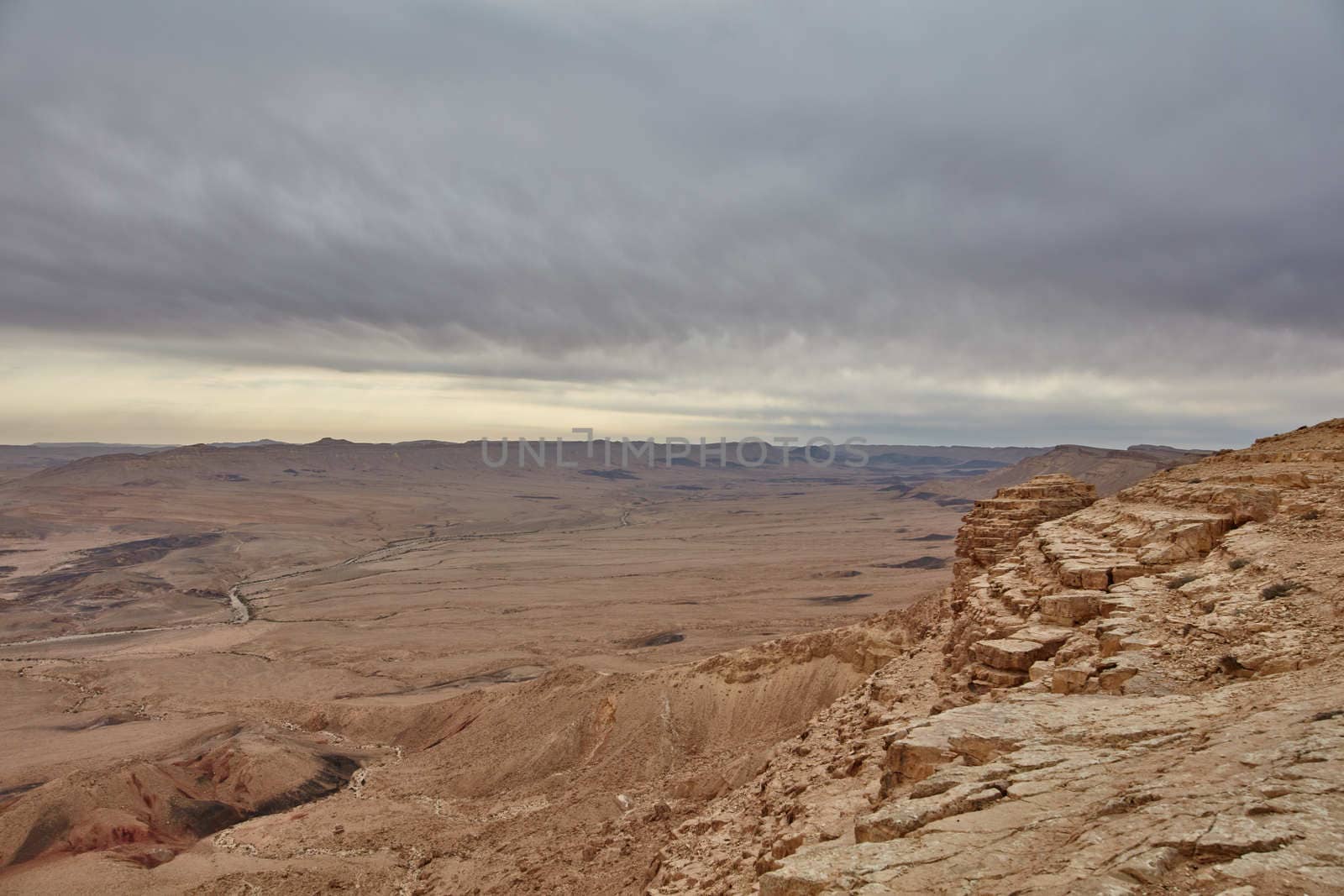Maktesh Ramon place in the Negev desert, Israel