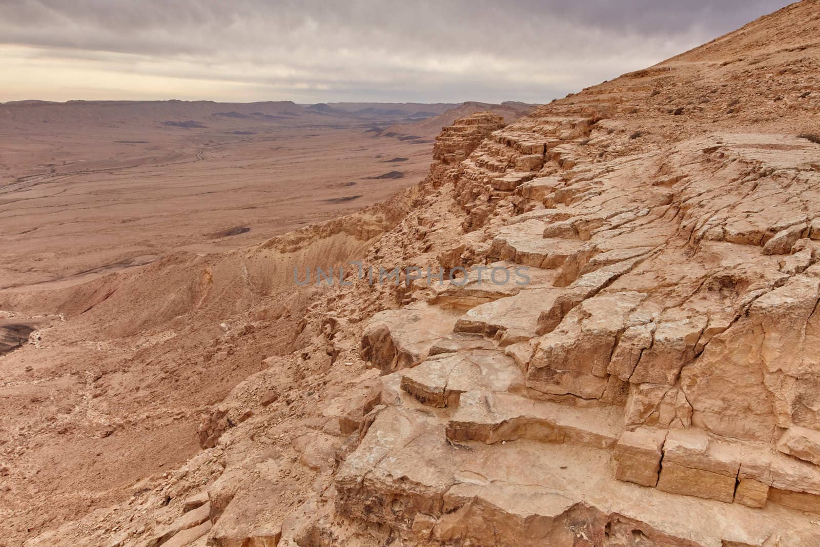 Maktesh Ramon place in the Negev desert, Israel