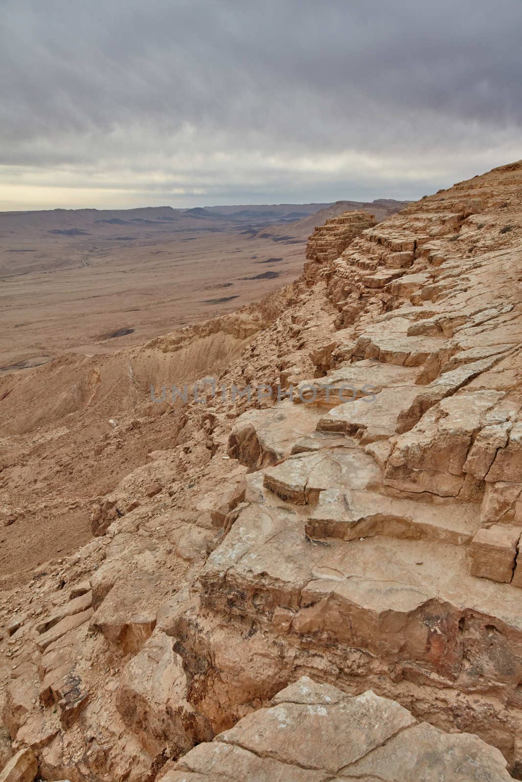Maktesh Ramon place in the Negev desert, Israel