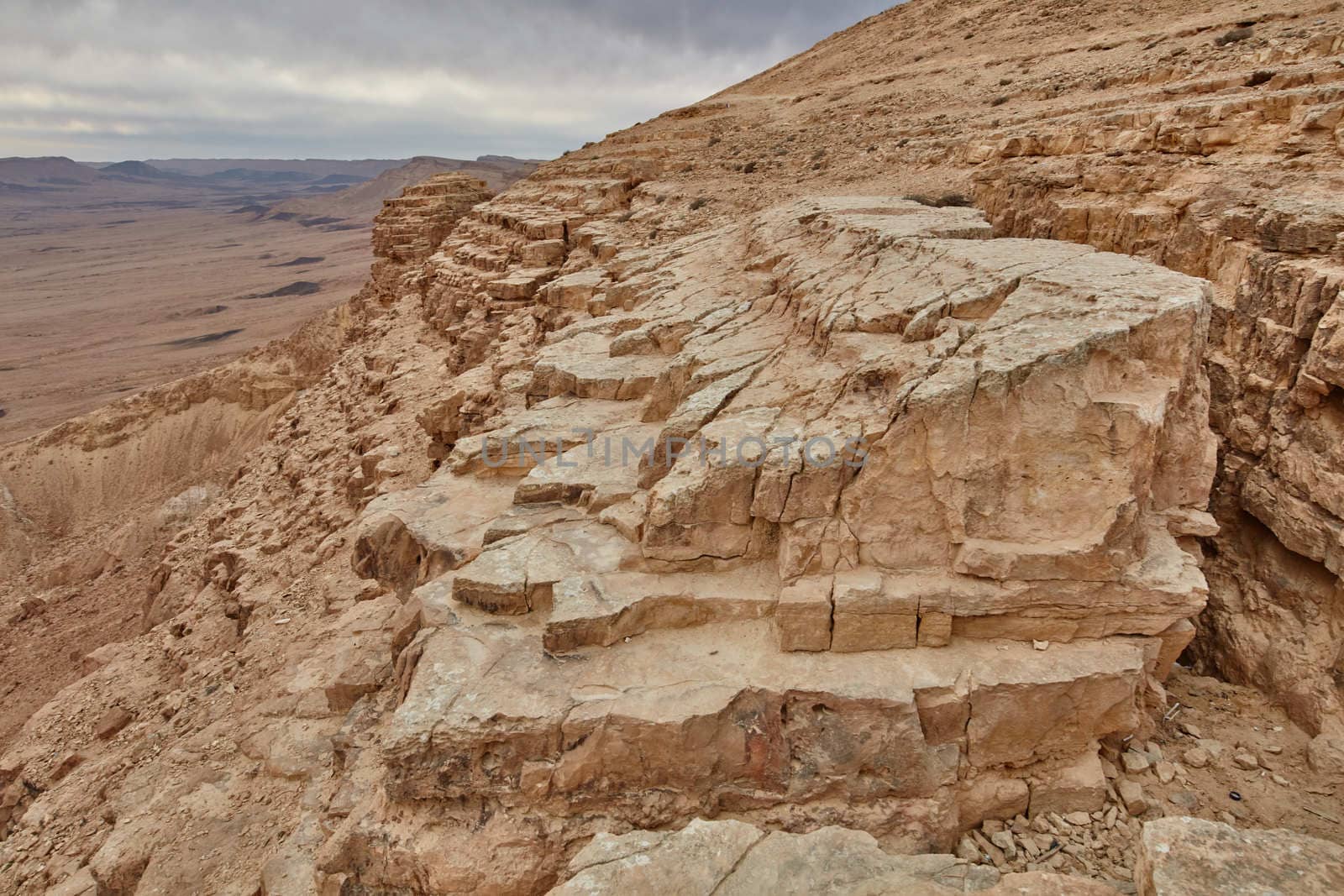 Maktesh Ramon place in the Negev desert, Israel