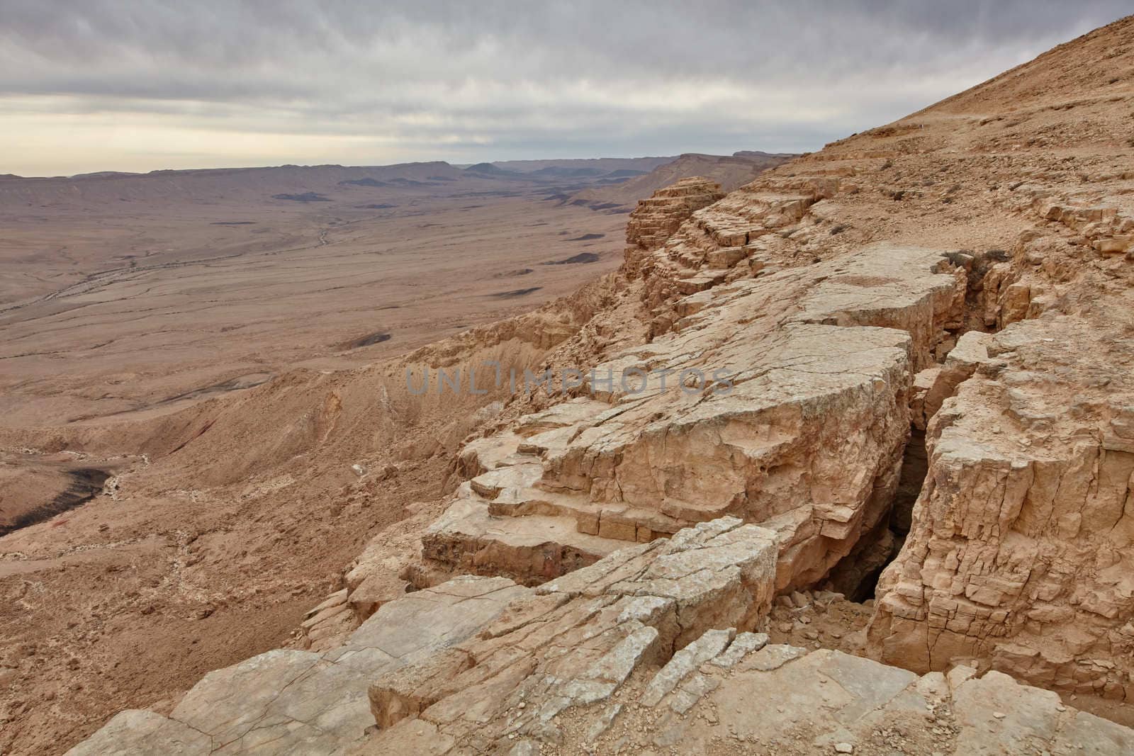 Maktesh Ramon place in the Negev desert, Israel