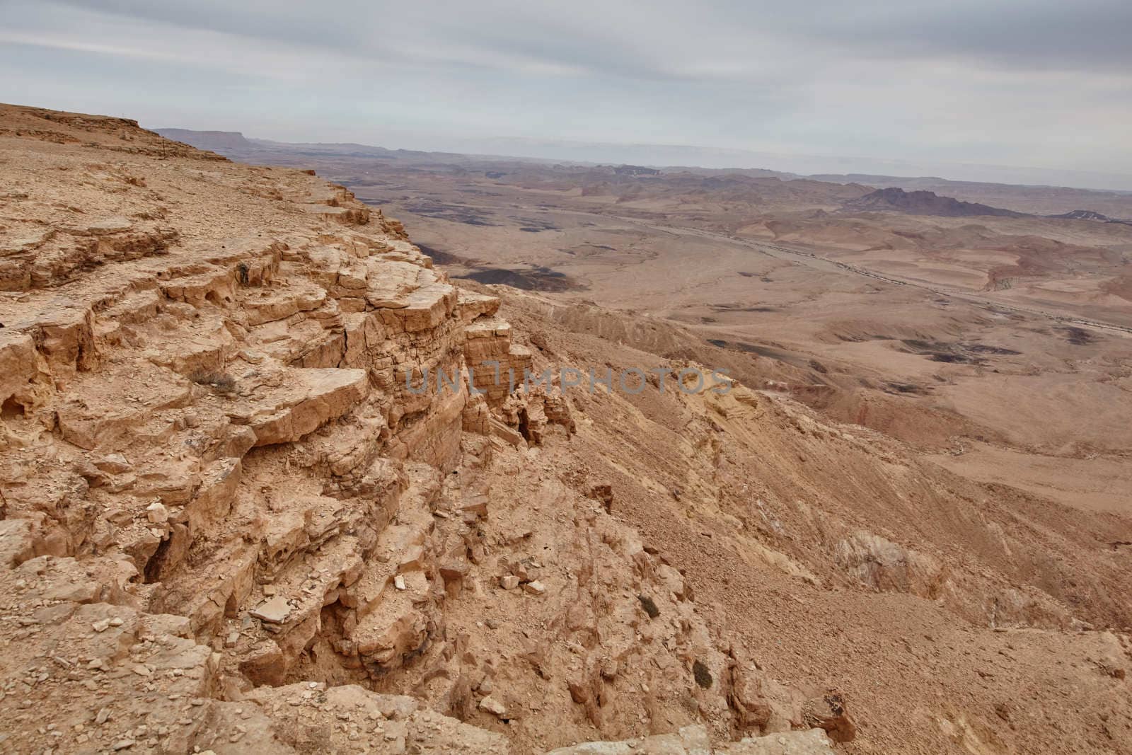 Maktesh Ramon place in the Negev desert, Israel