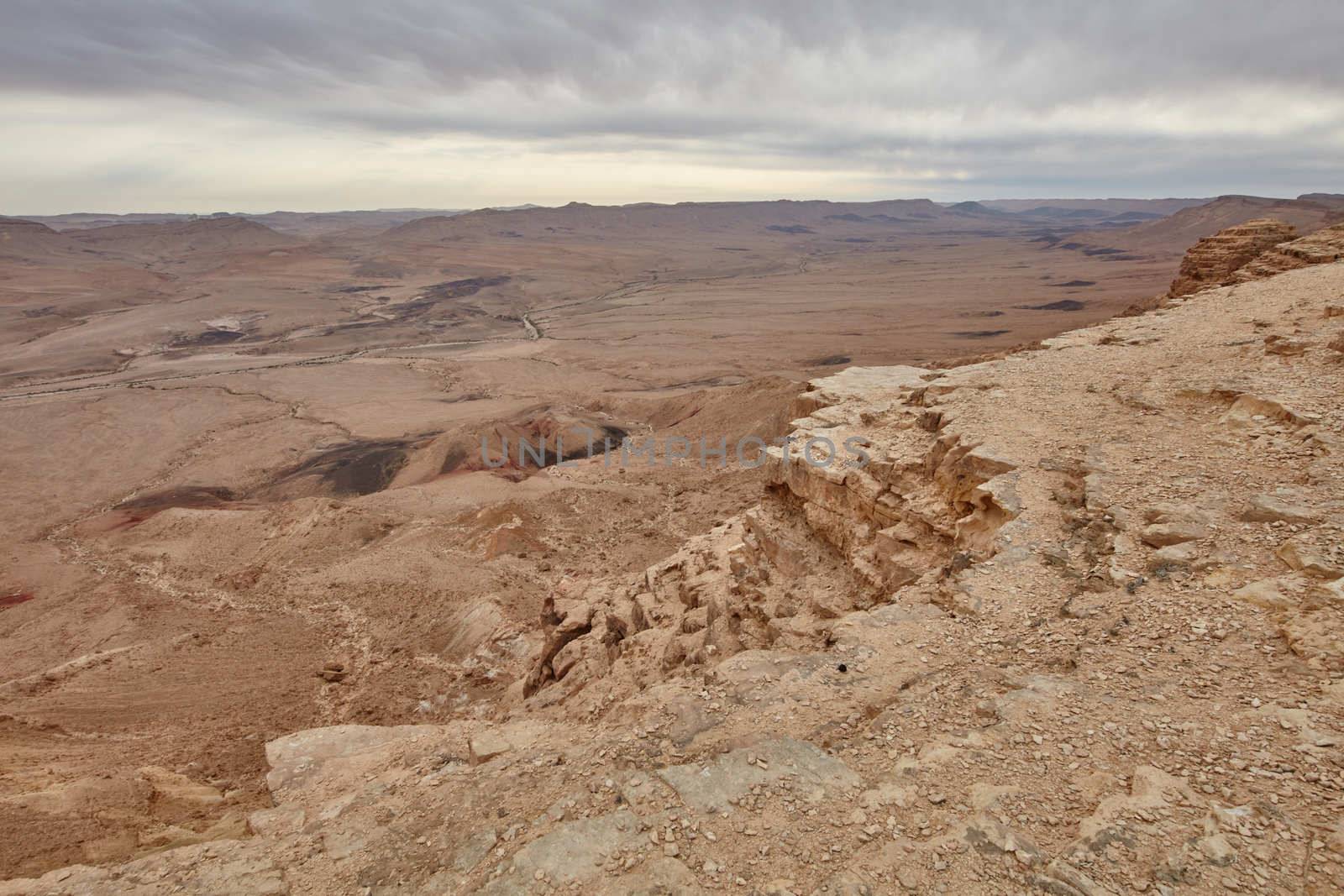 Maktesh Ramon place in the Negev desert, Israel