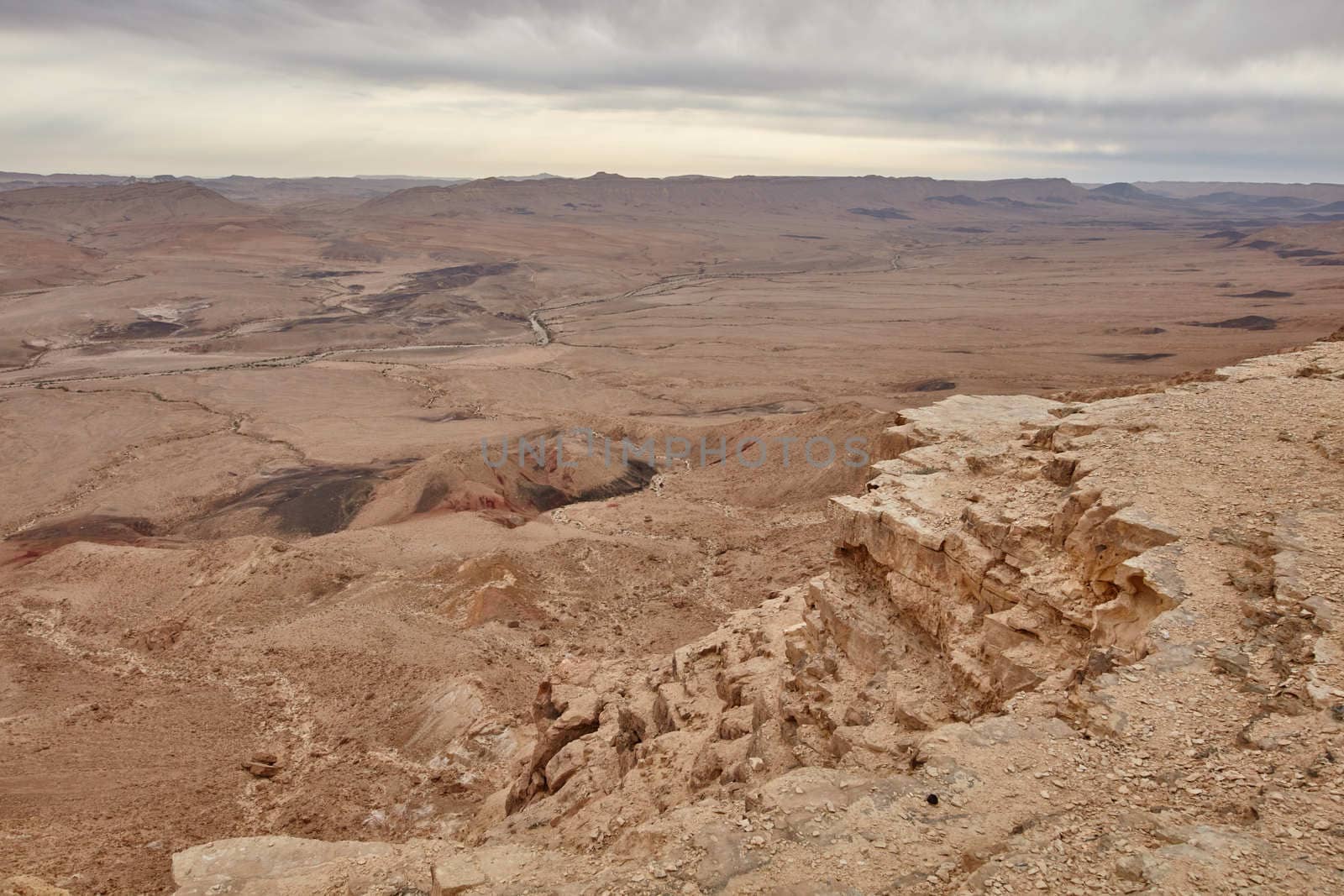 Maktesh Ramon place in the Negev desert, Israel
