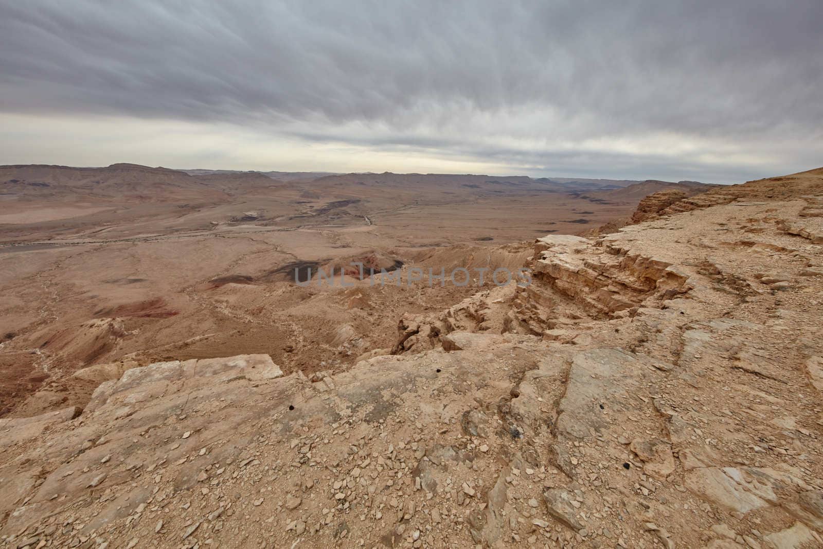 Maktesh Ramon place in the Negev desert, Israel