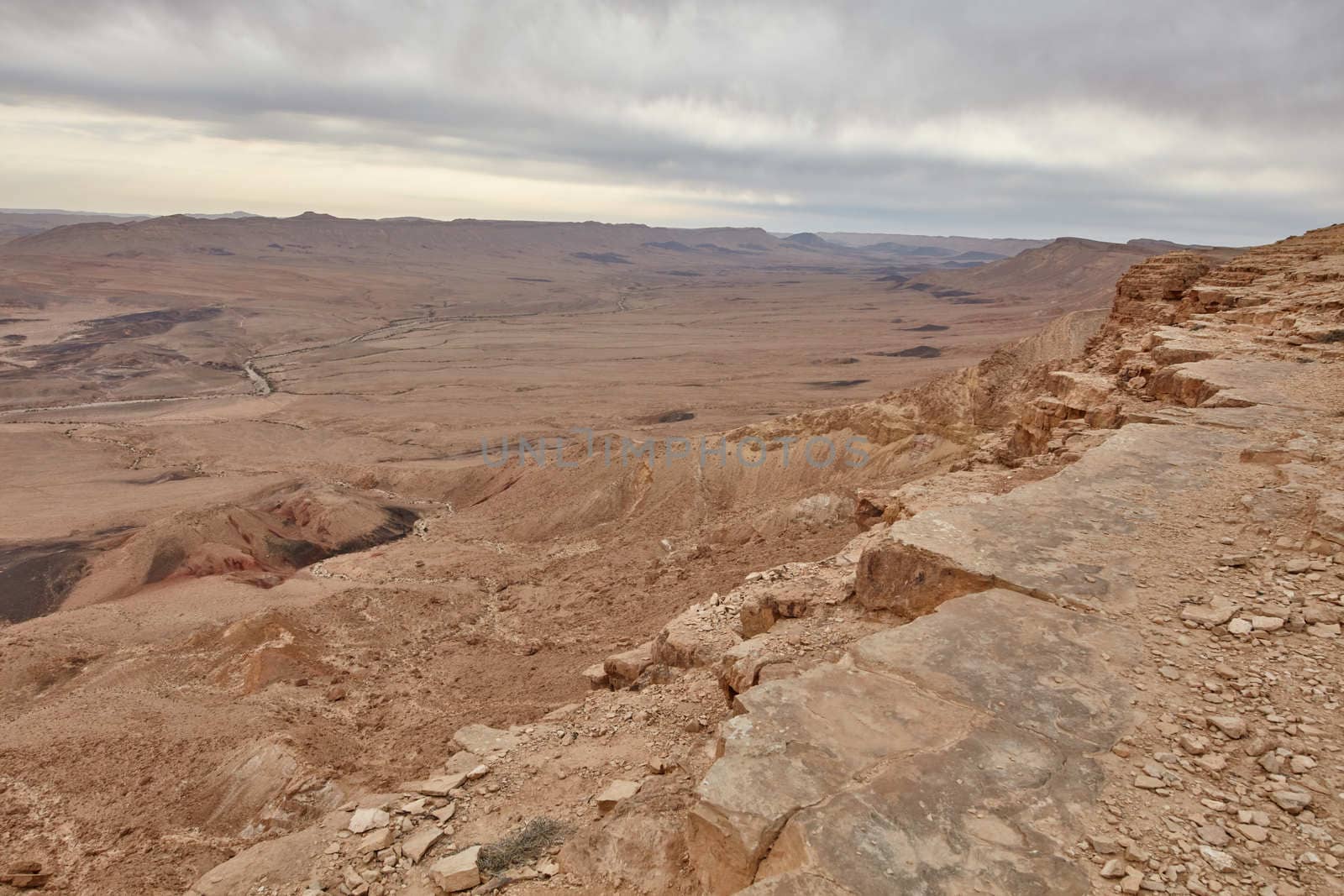 Maktesh Ramon place in the Negev desert, Israel