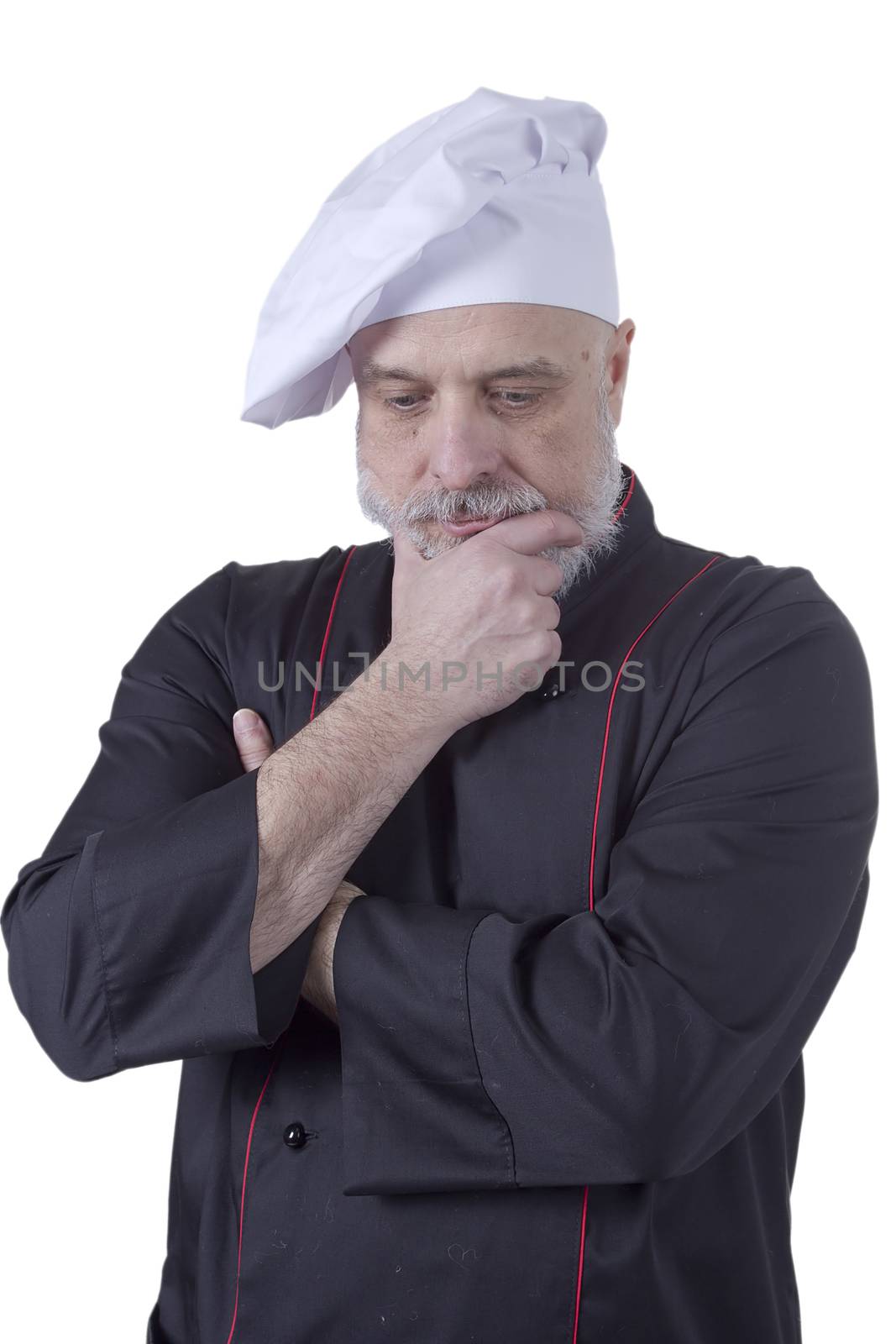 Bearded senior man cook by VIPDesignUSA