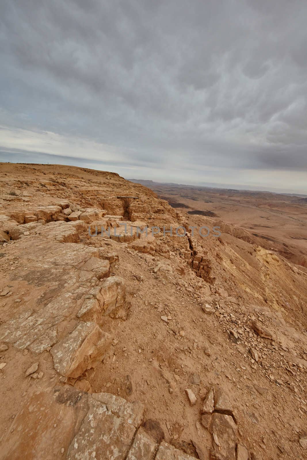 Maktesh Ramon place in the Negev desert, Israel