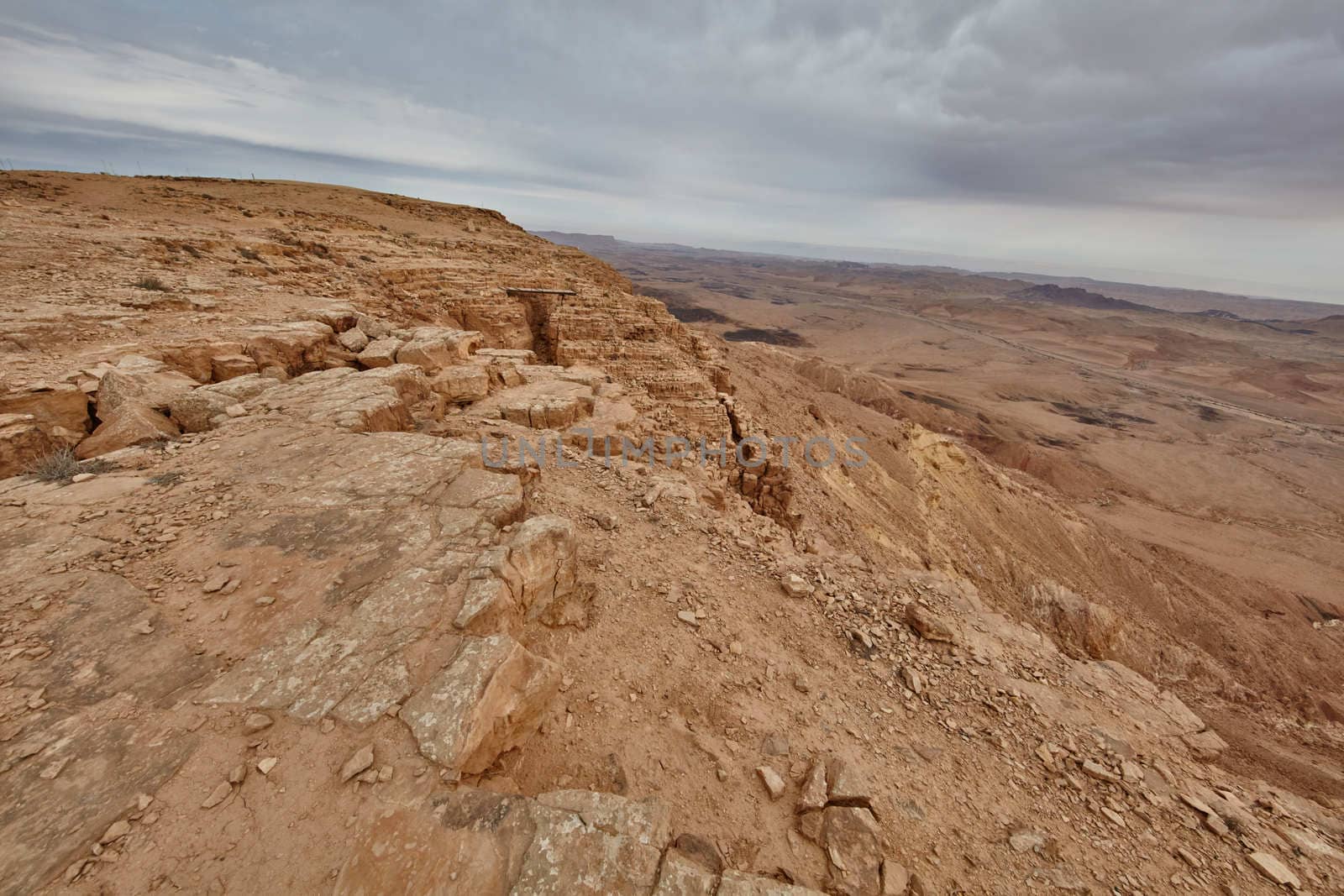 Maktesh Ramon place in the Negev desert, Israel