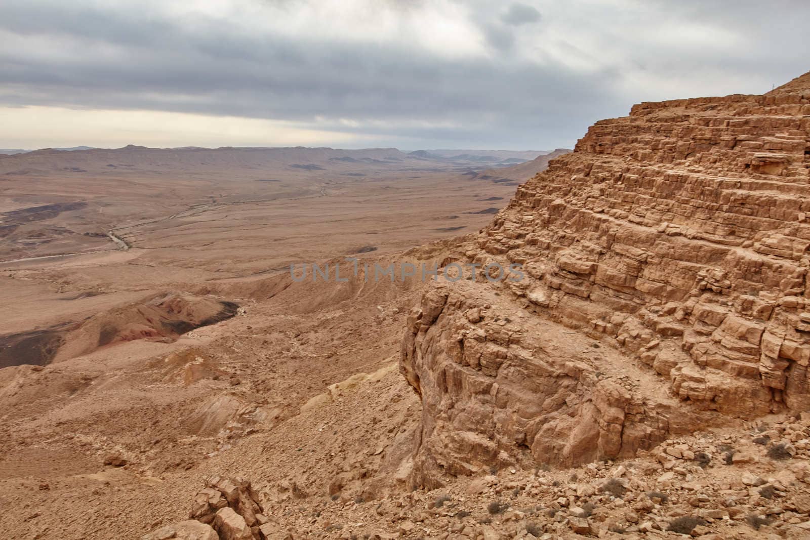 Maktesh Ramon place in the Negev desert, Israel