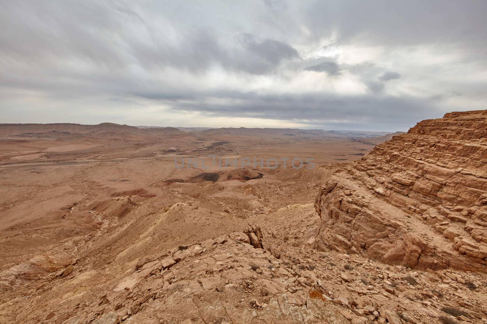 Maktesh Ramon place in the Negev desert, Israel
