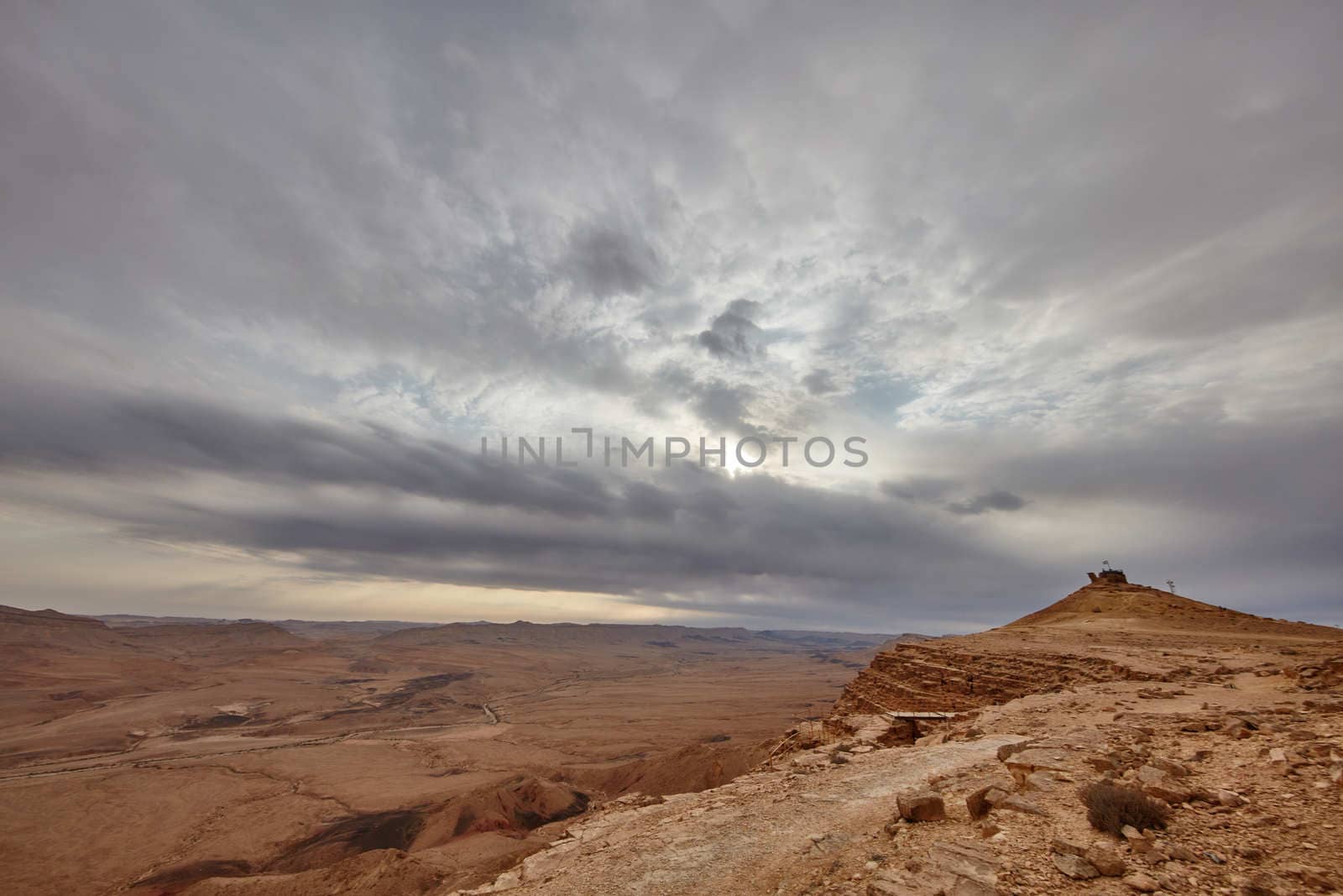 Maktesh Ramon place in the Negev desert, Israel