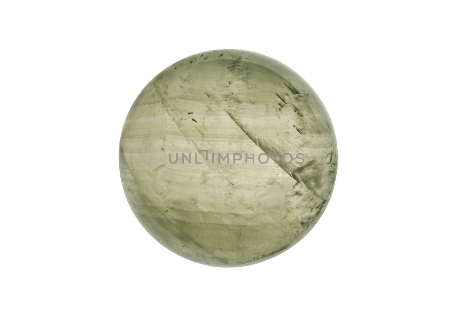 Crystal Ball in white background with clipping path