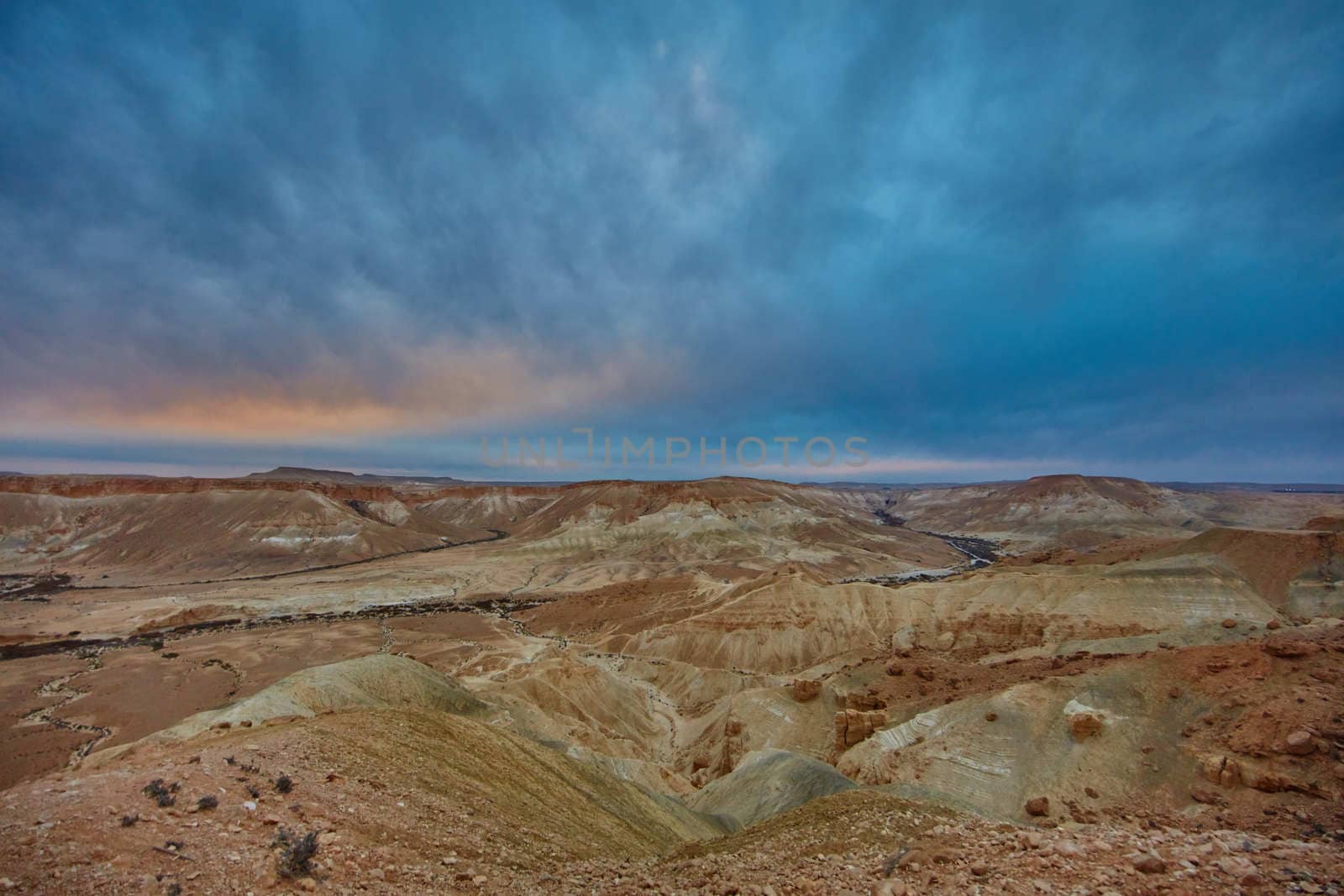 Maktesh Ramon place in the Negev desert, Israel