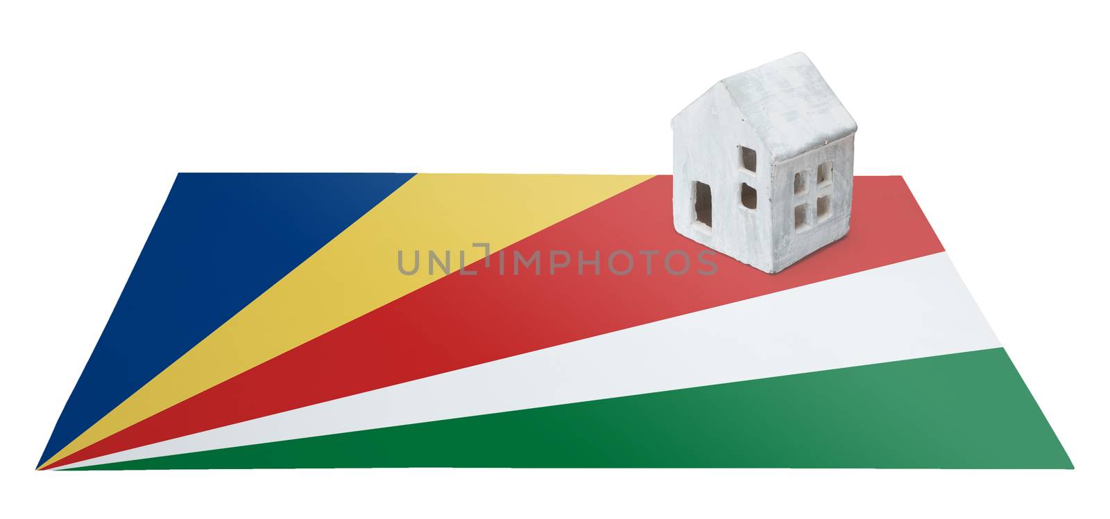 Small house on a flag - Seychelles by michaklootwijk