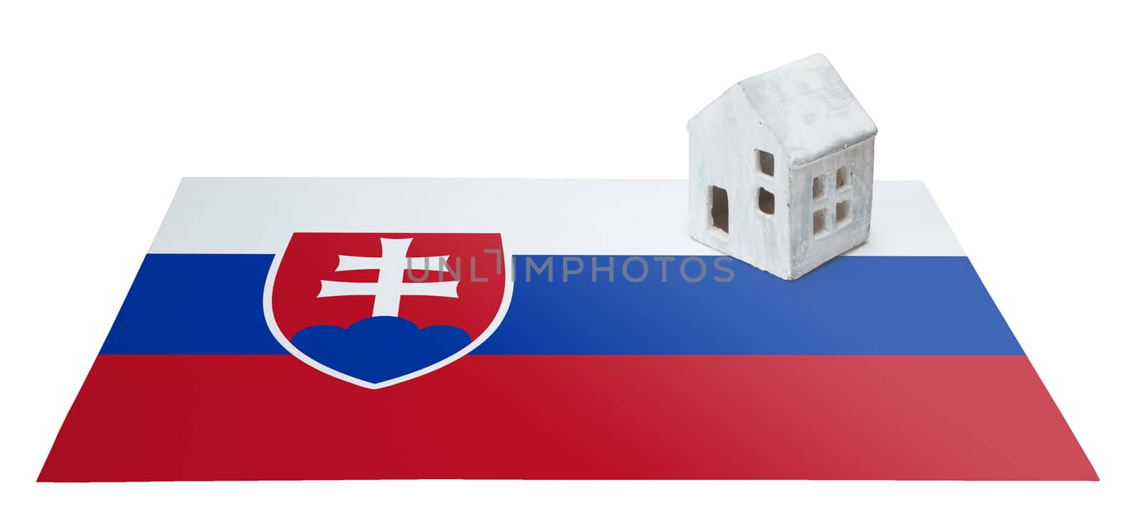Small house on a flag - Slovakia by michaklootwijk