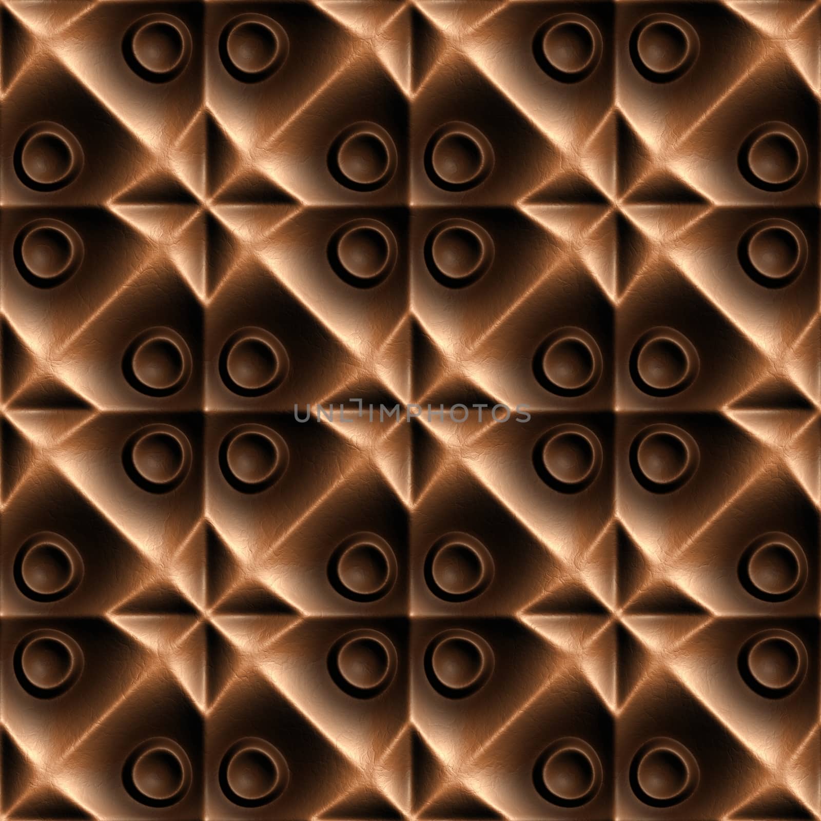 Brown Skin Illustrations, 3D seamless background pattern.