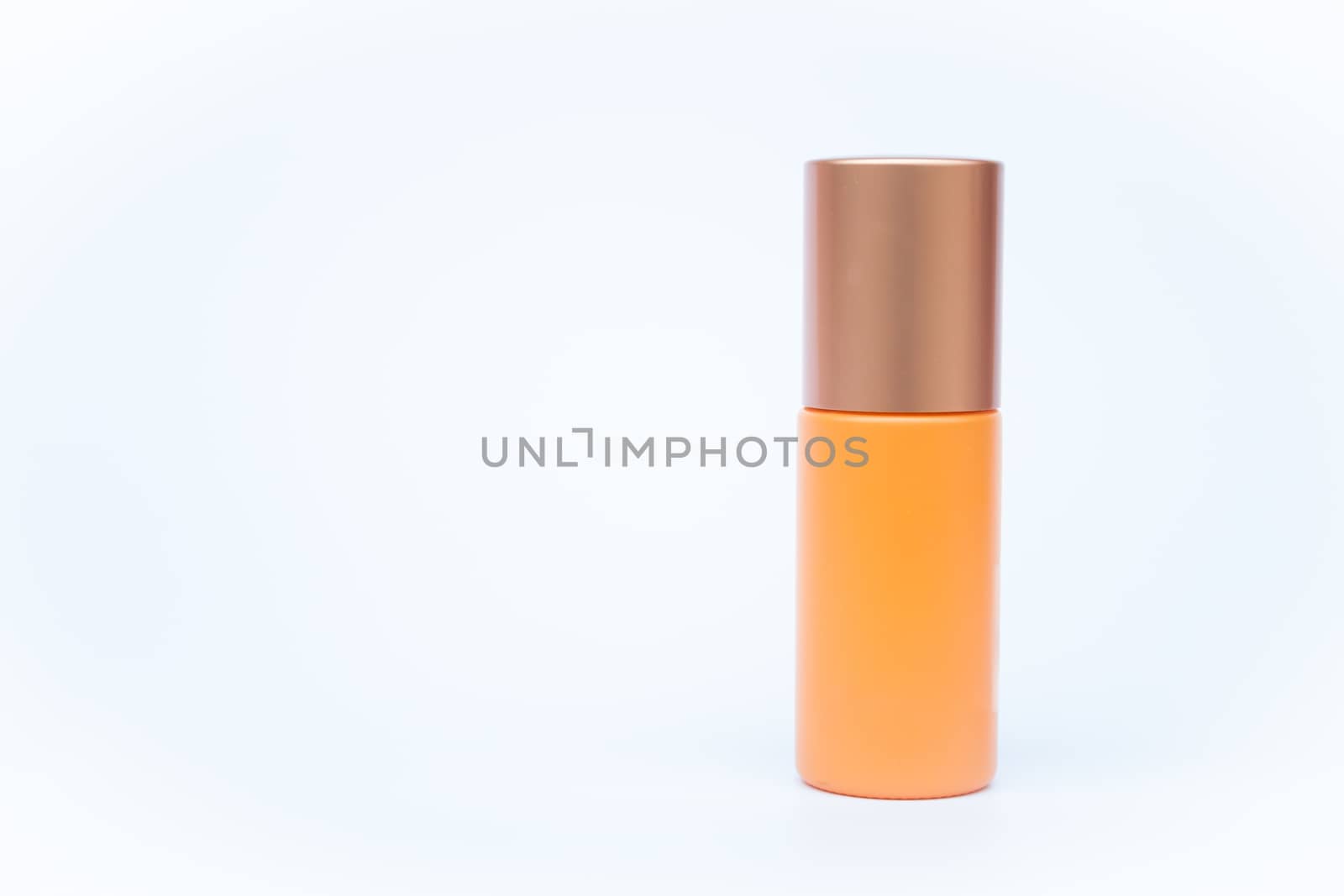 Cosmetic bottle isolated on white background, stock photo