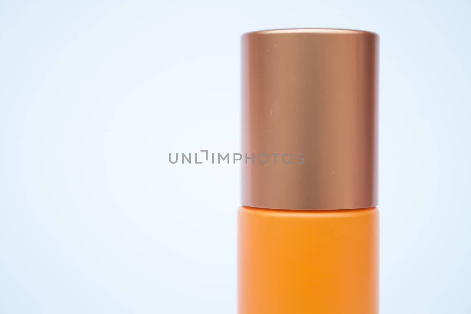 Cosmetic bottle isolated on white background, stock photo