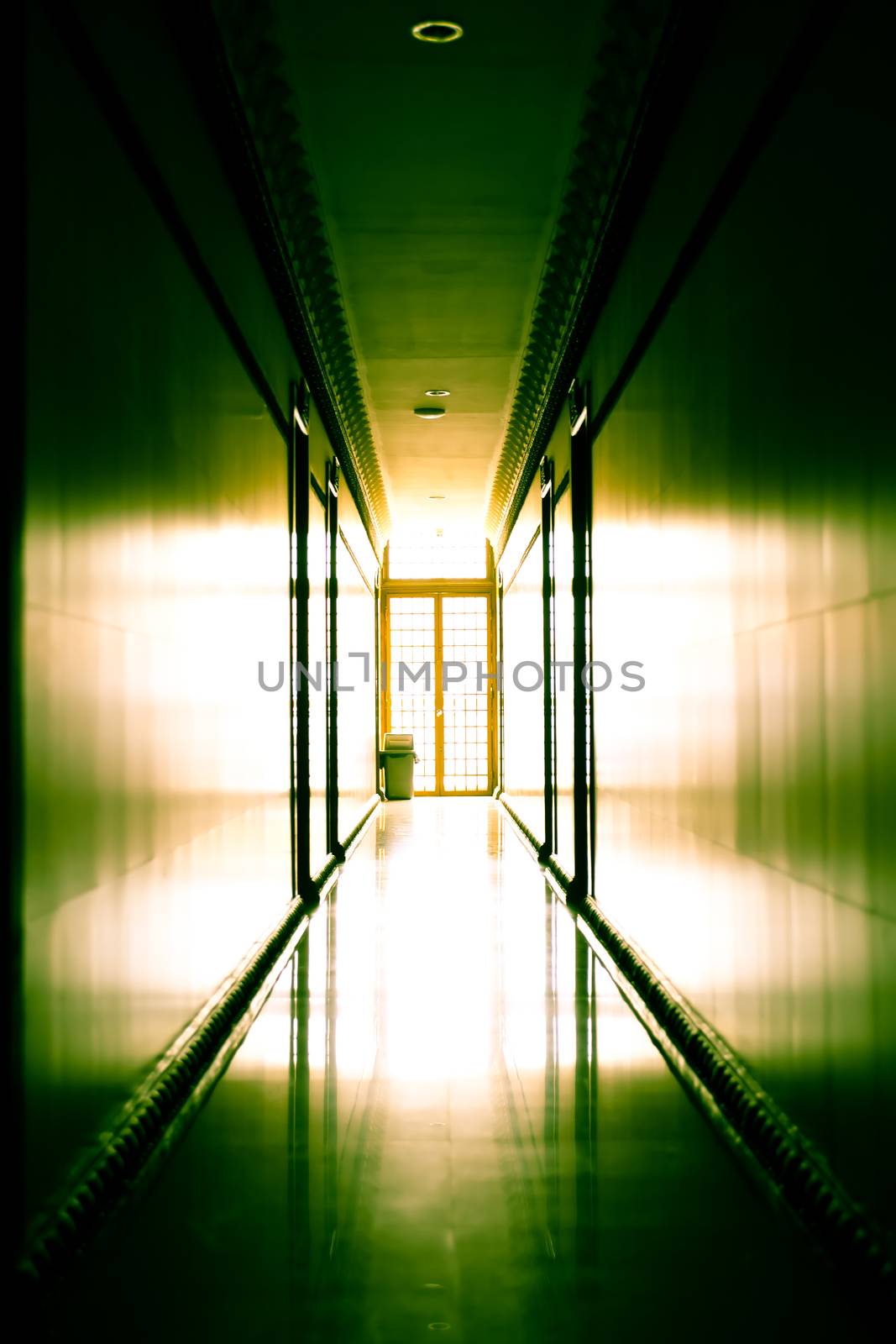 Modern Corridor Against Light by kvkirillov