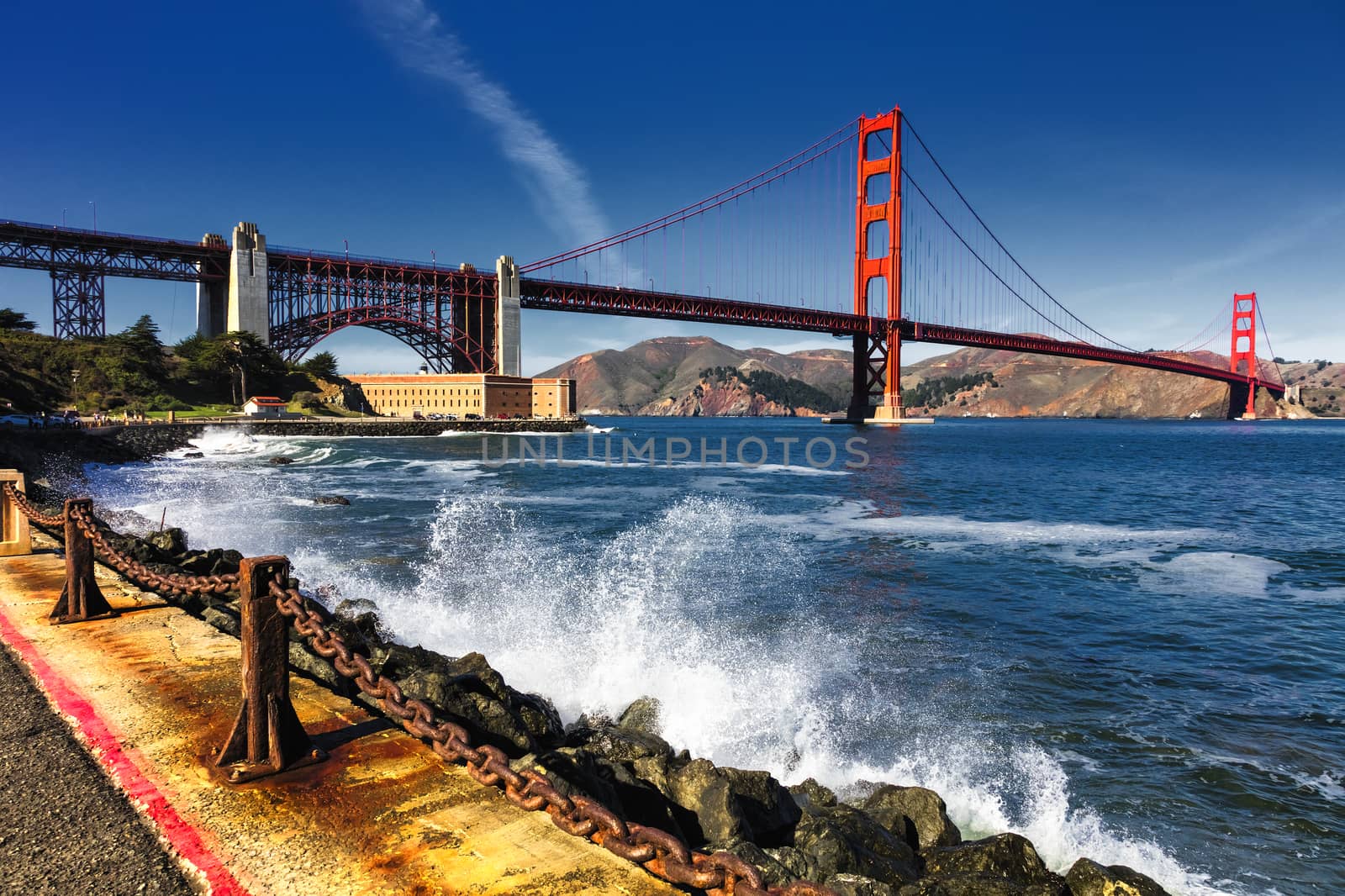 The Golden Gate Bridge and Fort Point