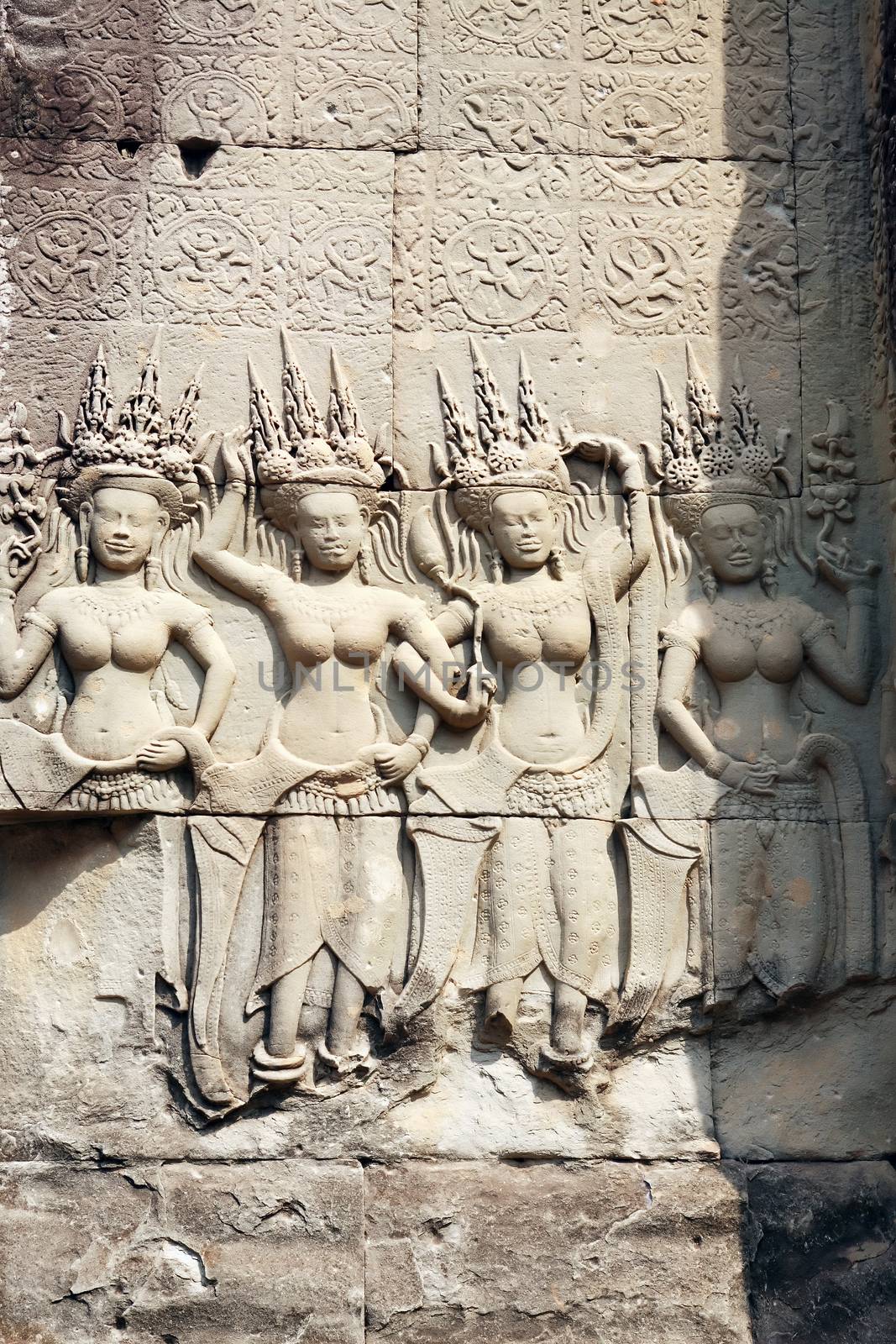 The ruins of Angkor Wat Temple in Cambodia