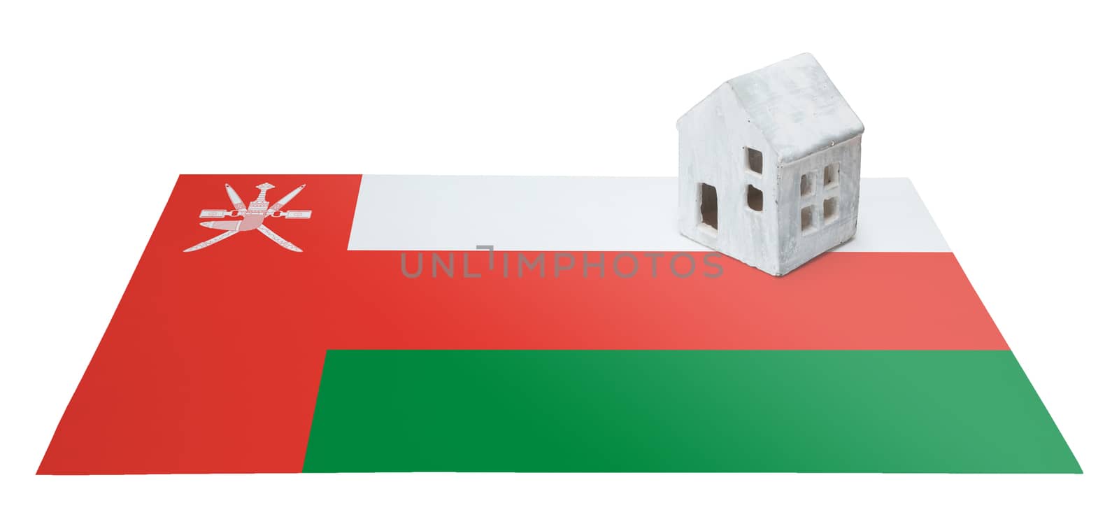 Small house on a flag - Oman by michaklootwijk