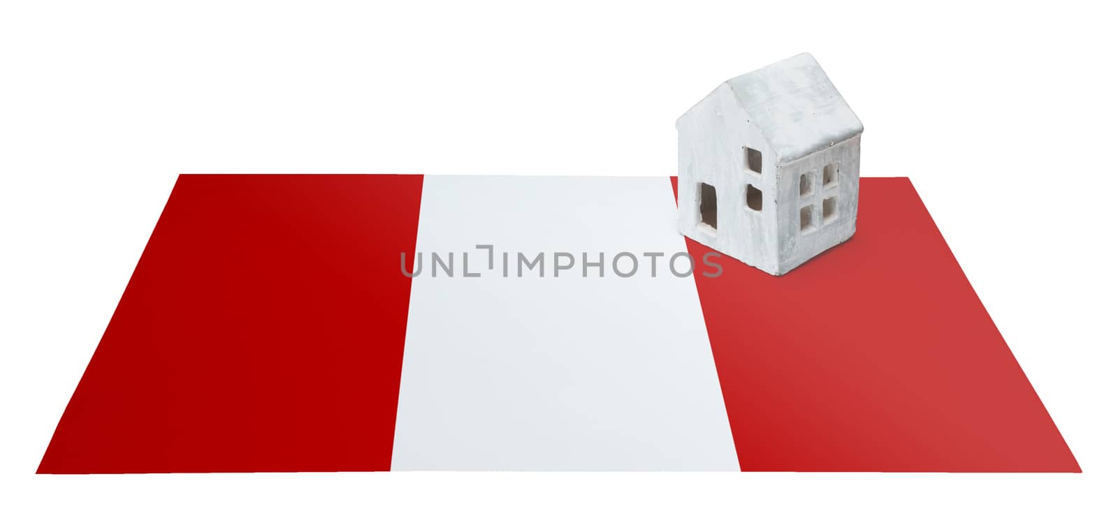 Small house on a flag - Peru by michaklootwijk