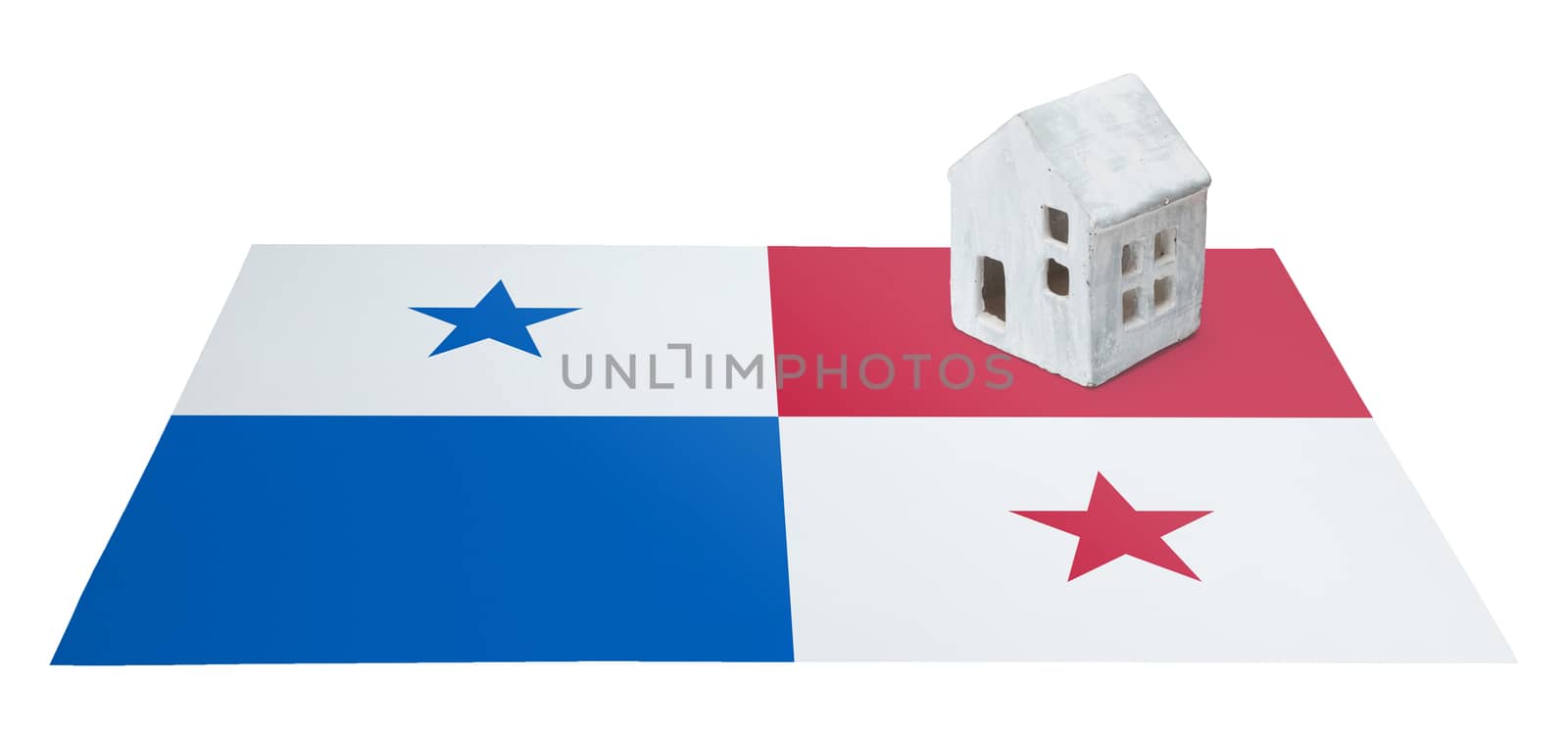 Small house on a flag - Panama by michaklootwijk
