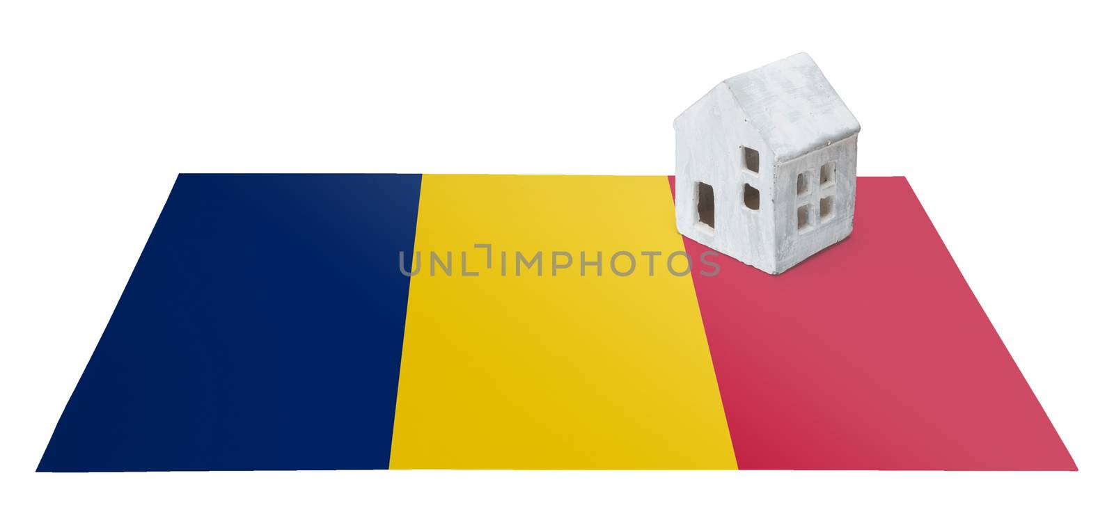 Small house on a flag - Romania by michaklootwijk