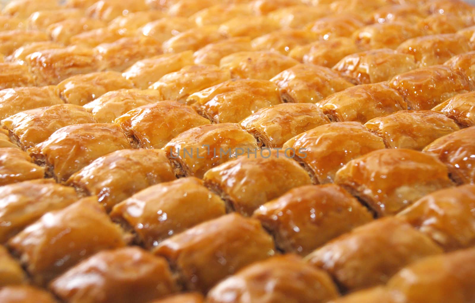 Presentation with Turkish baklava tea, also known in the Middle East.