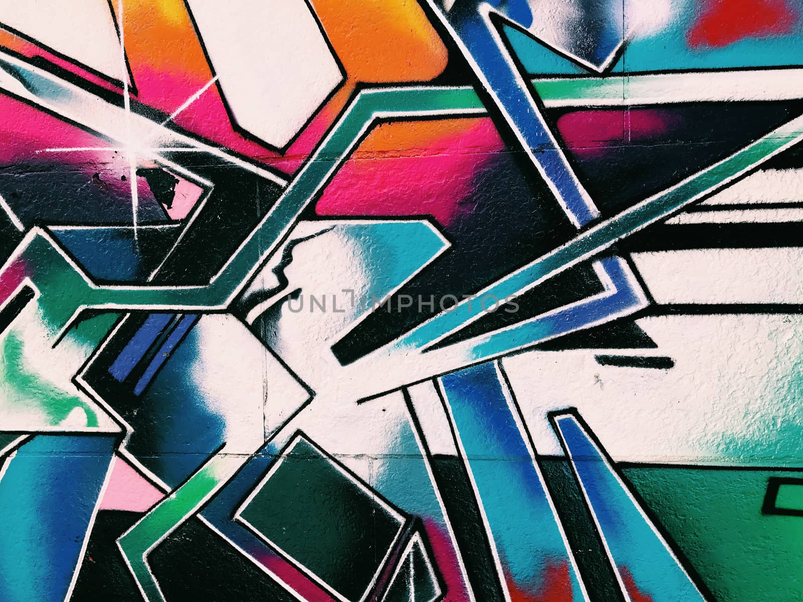 Graffiti wall background. Urban street art design