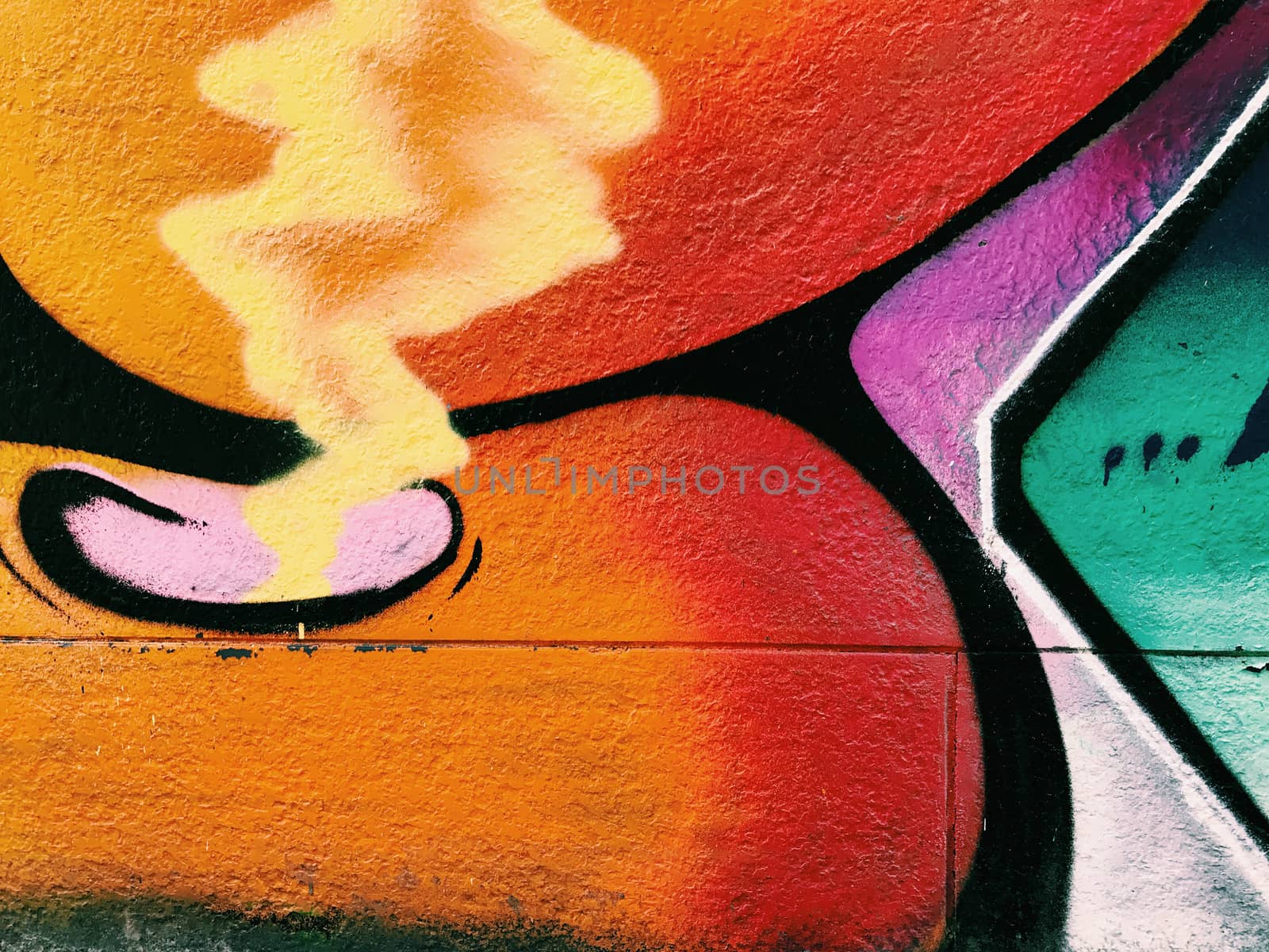 Graffiti wall background. Urban street art design